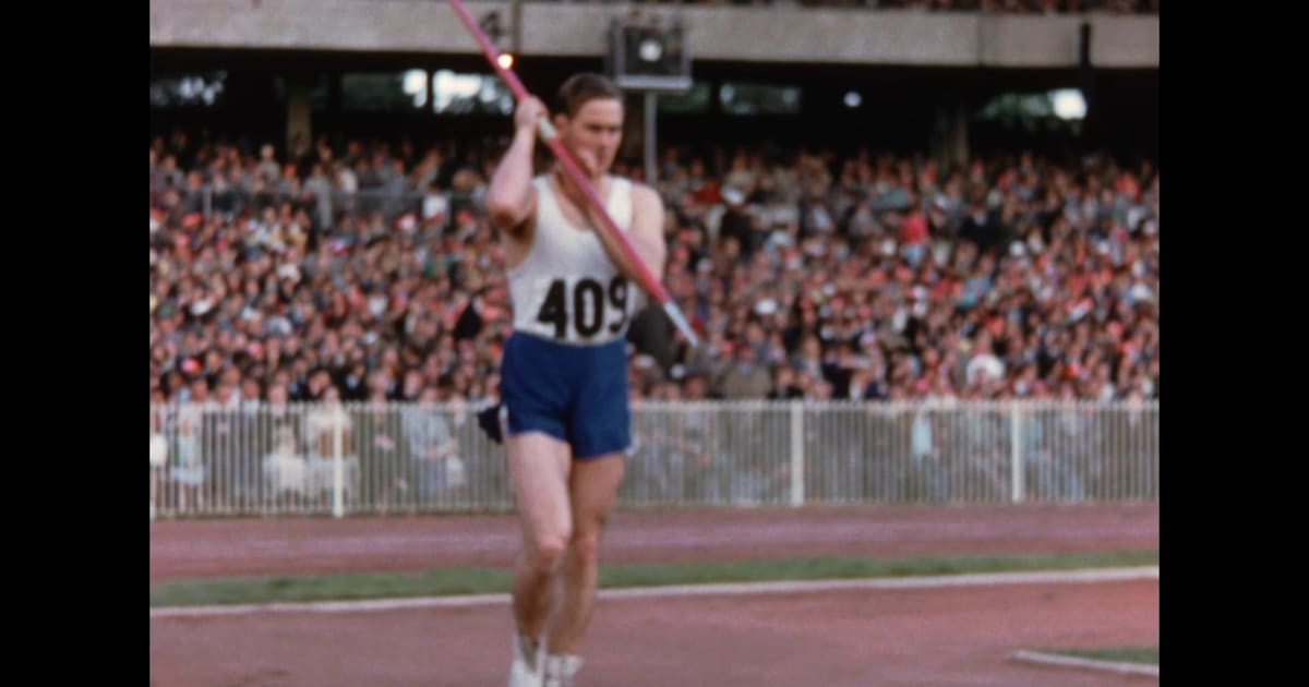 Janusz Sidło in Melbourne 1956