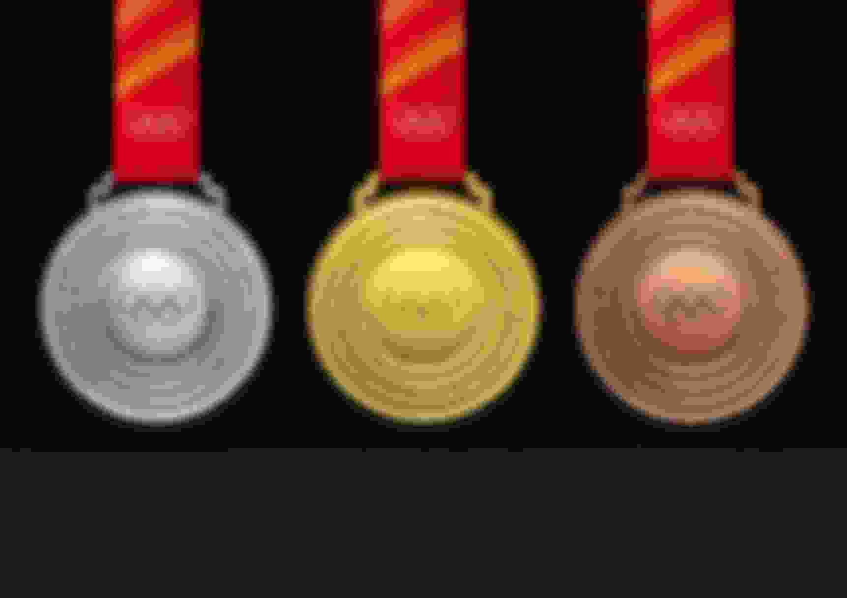 Le medaglie delle Olimpiadi Invernali di Beijing 2022.