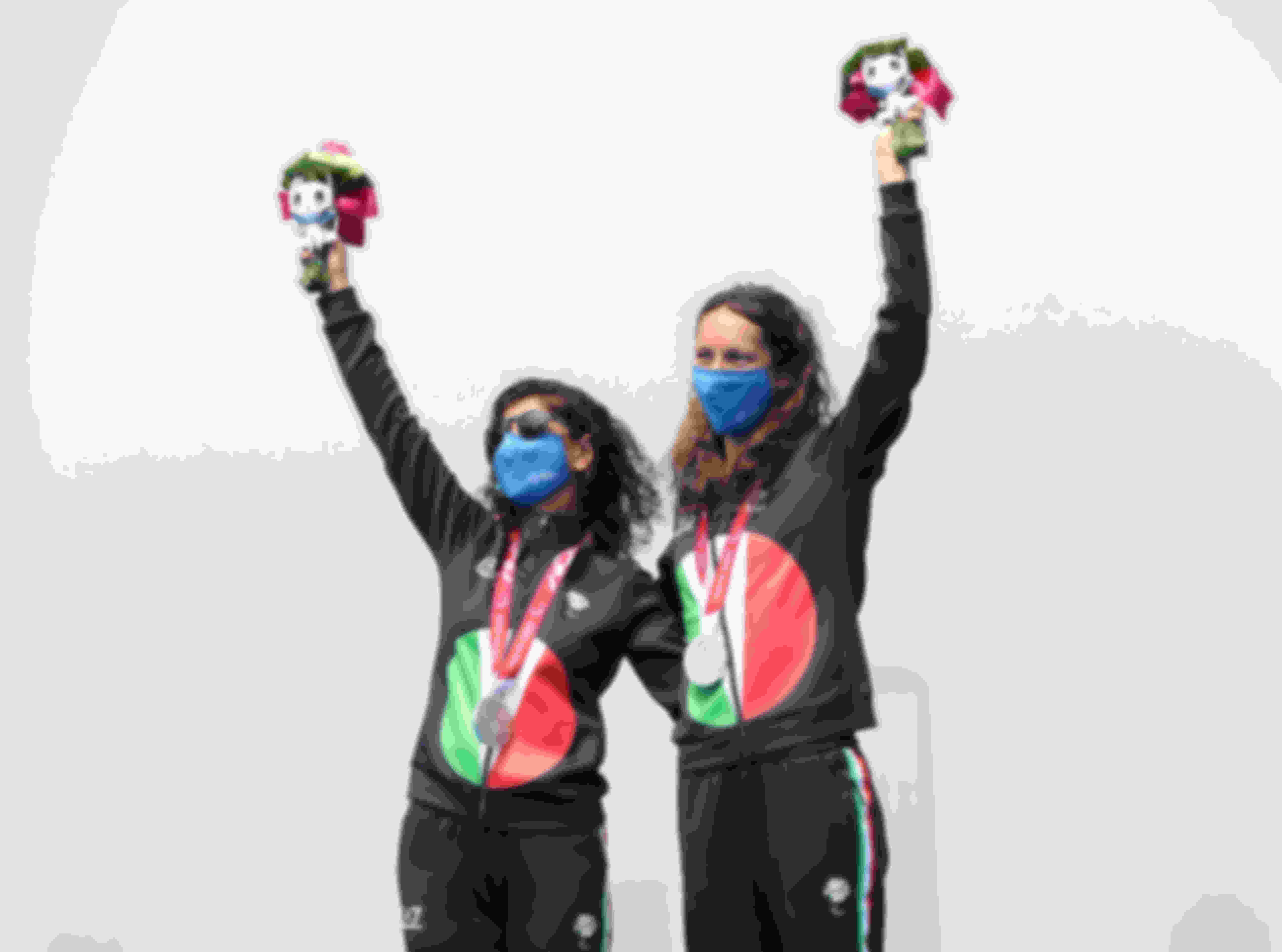 Anna Barbaro e la guida Charlotte Bonin, argento nel triathlon PTVI alle Paralimpiadi di Tokyo 2020