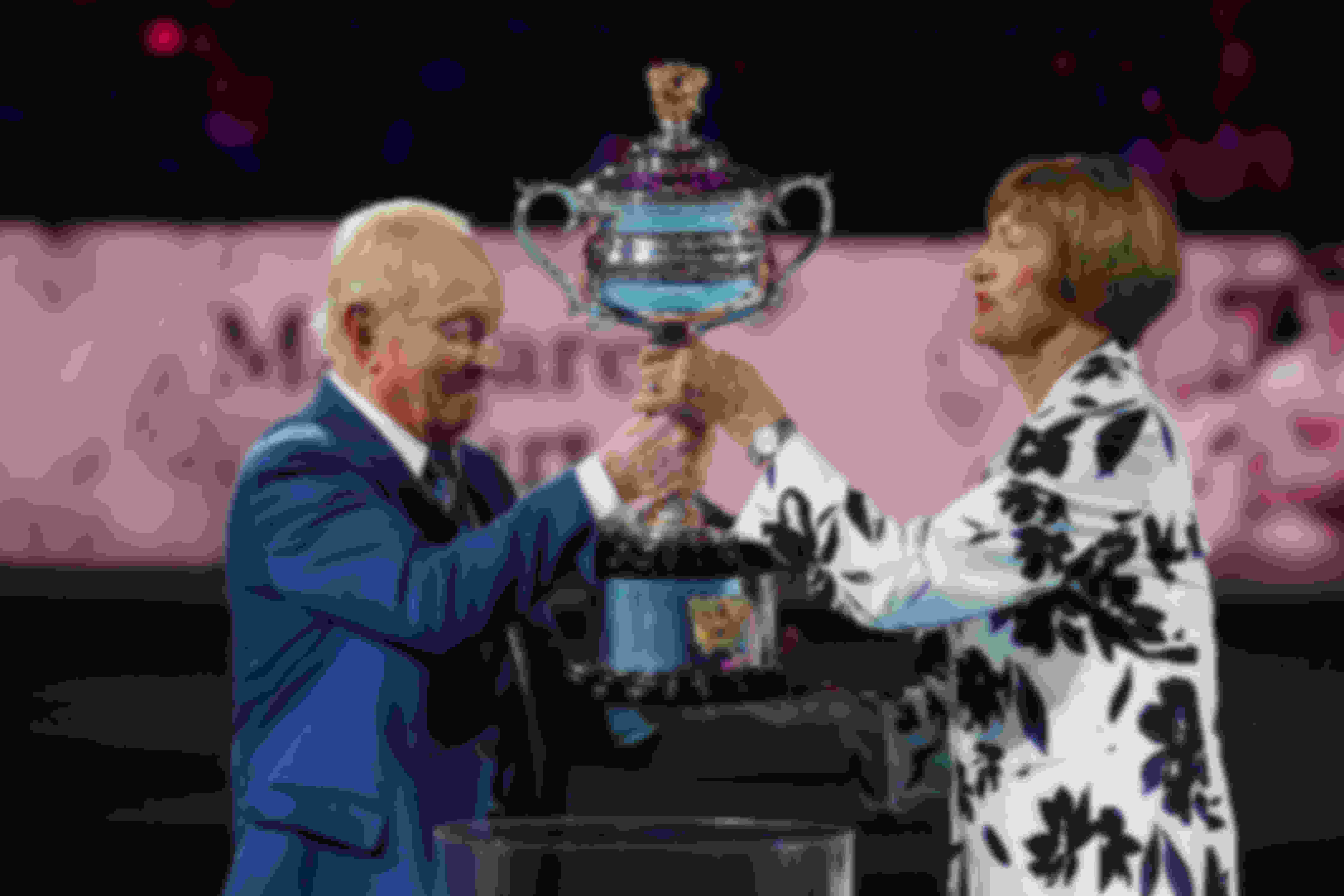 Rod Laver and Margaret Court were the first Australian Open men’s and women’s singles champions.