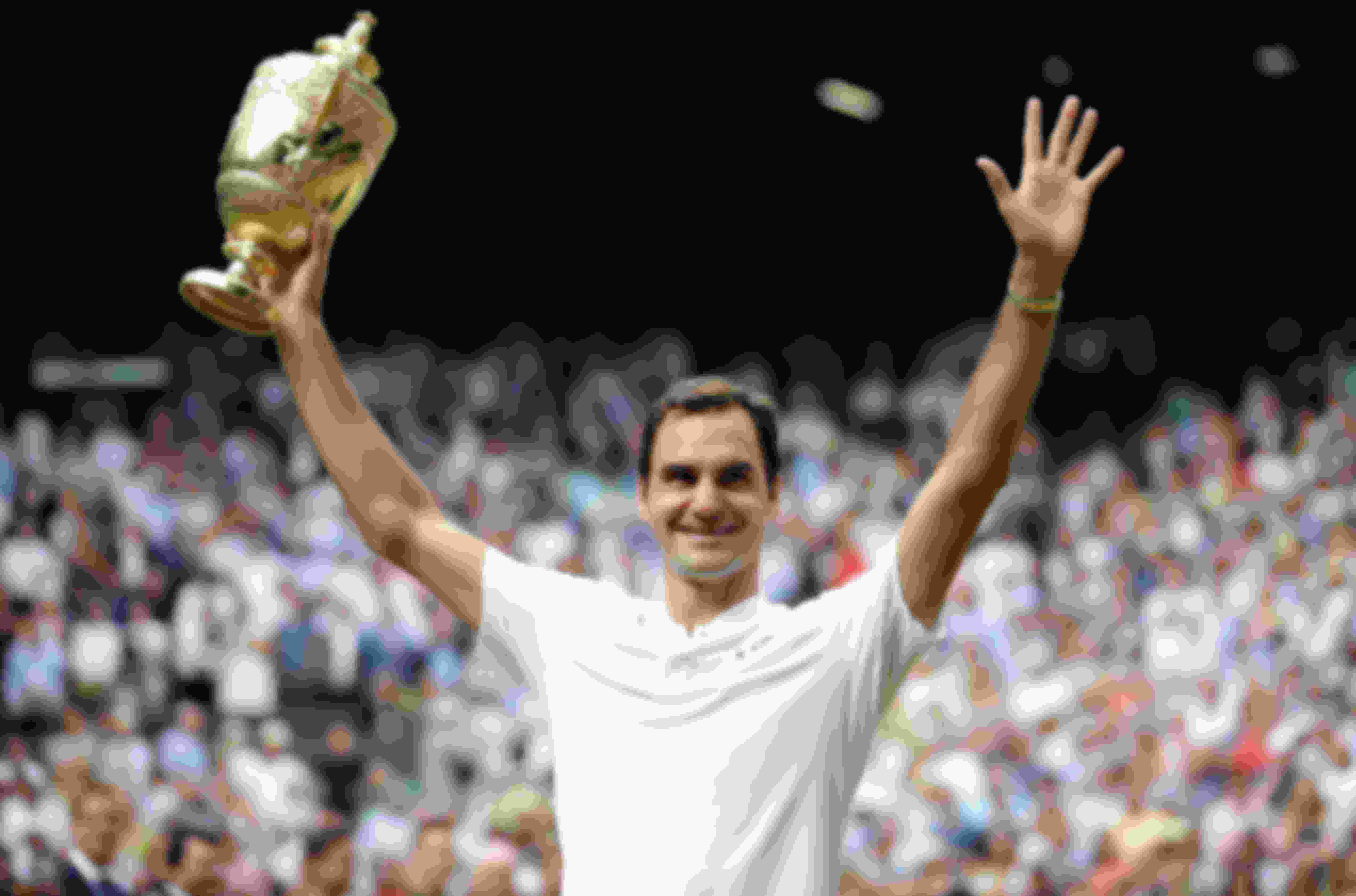 Роджер Федерер побеждал на Уимблдоне восемь раз