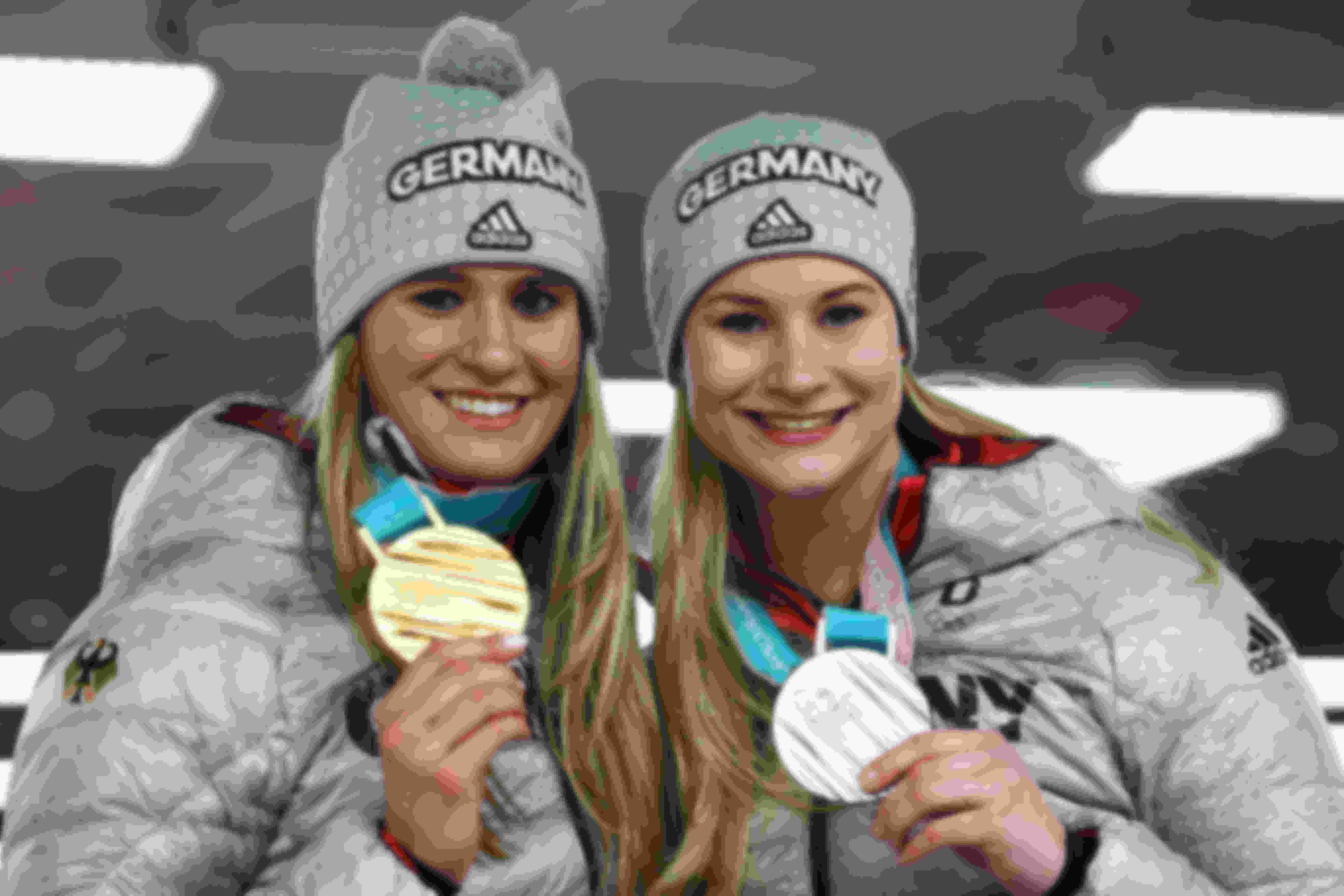 Geisenberger y Eitberger, oro y plata de luge femenino en PyeongChang 2018.