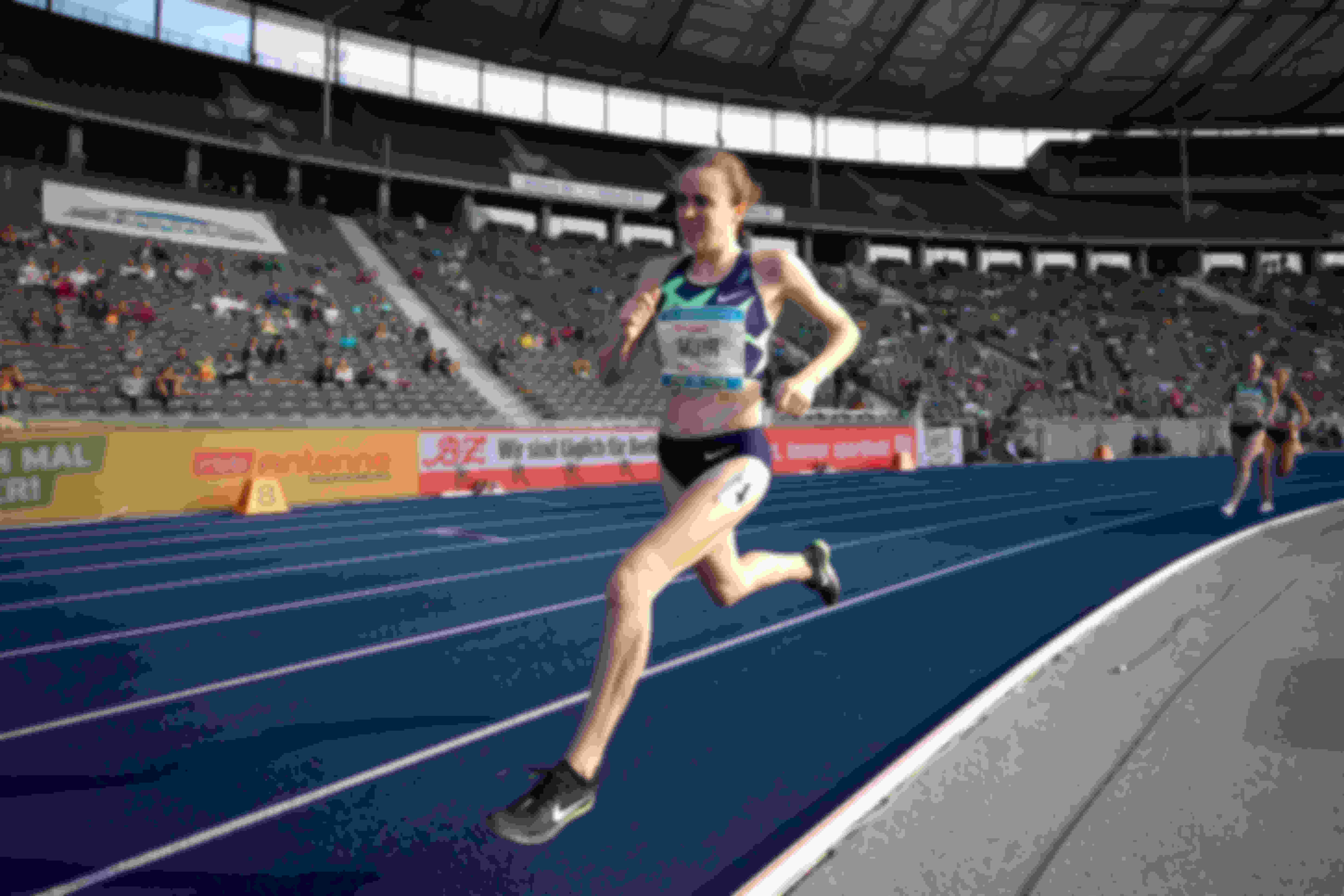 Laura Muir powers clear to take the 1500m at the ISTAF meeting in Berlin