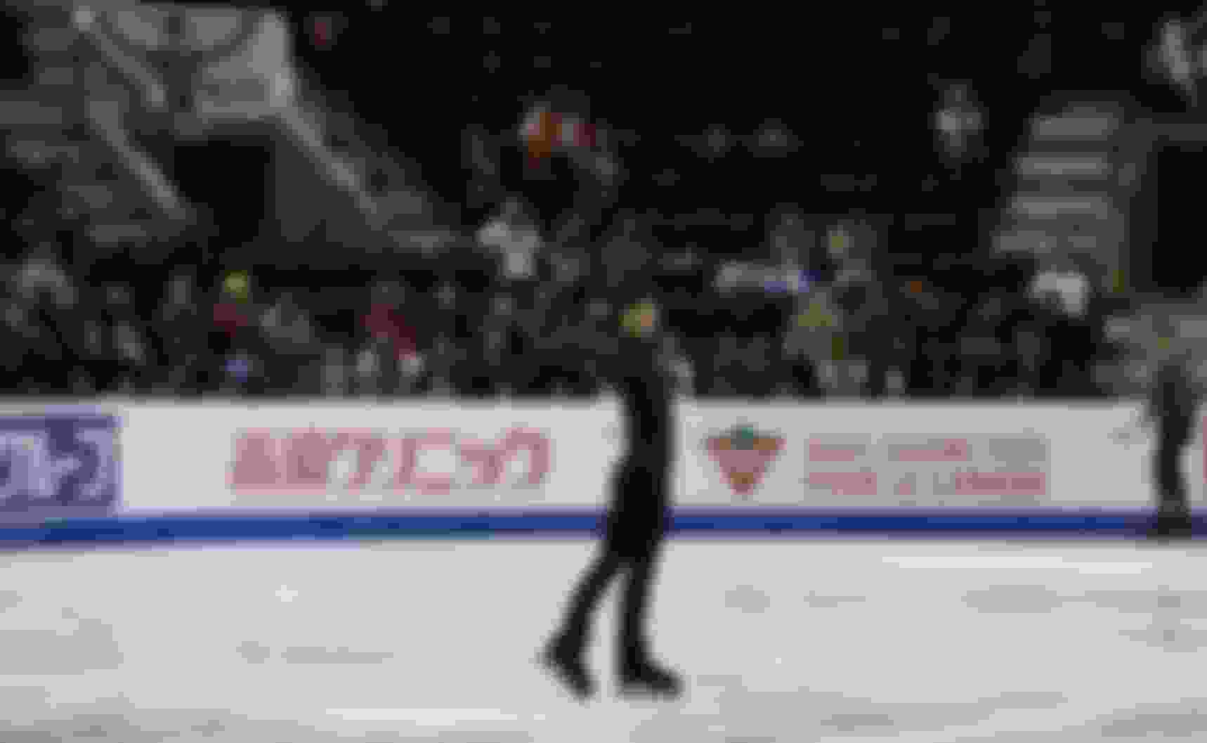 Yuzuru Hanyu enjoys a solid Skate Canada practice