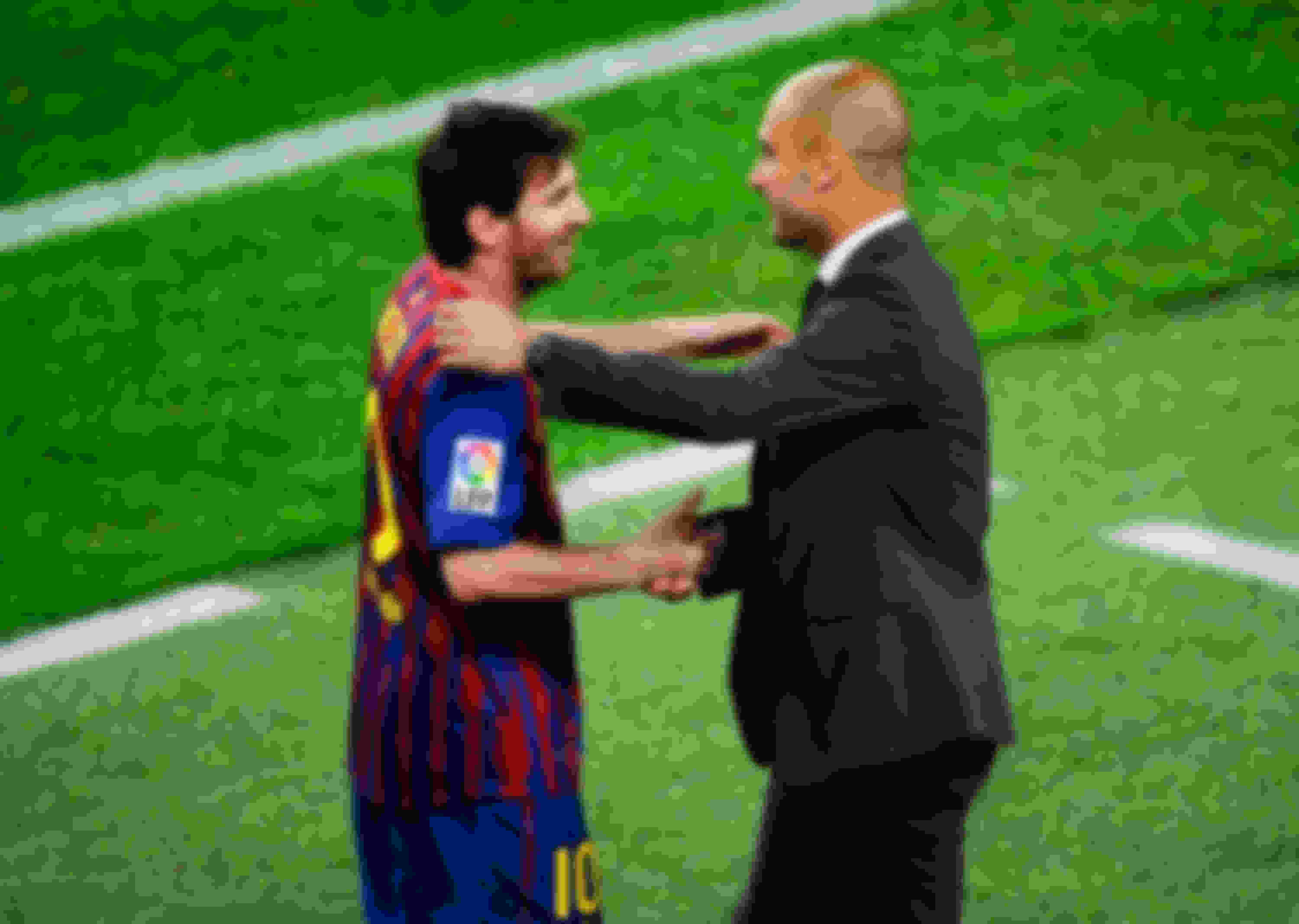 Pep Guardiola had a big influence in Lionel Messi's career