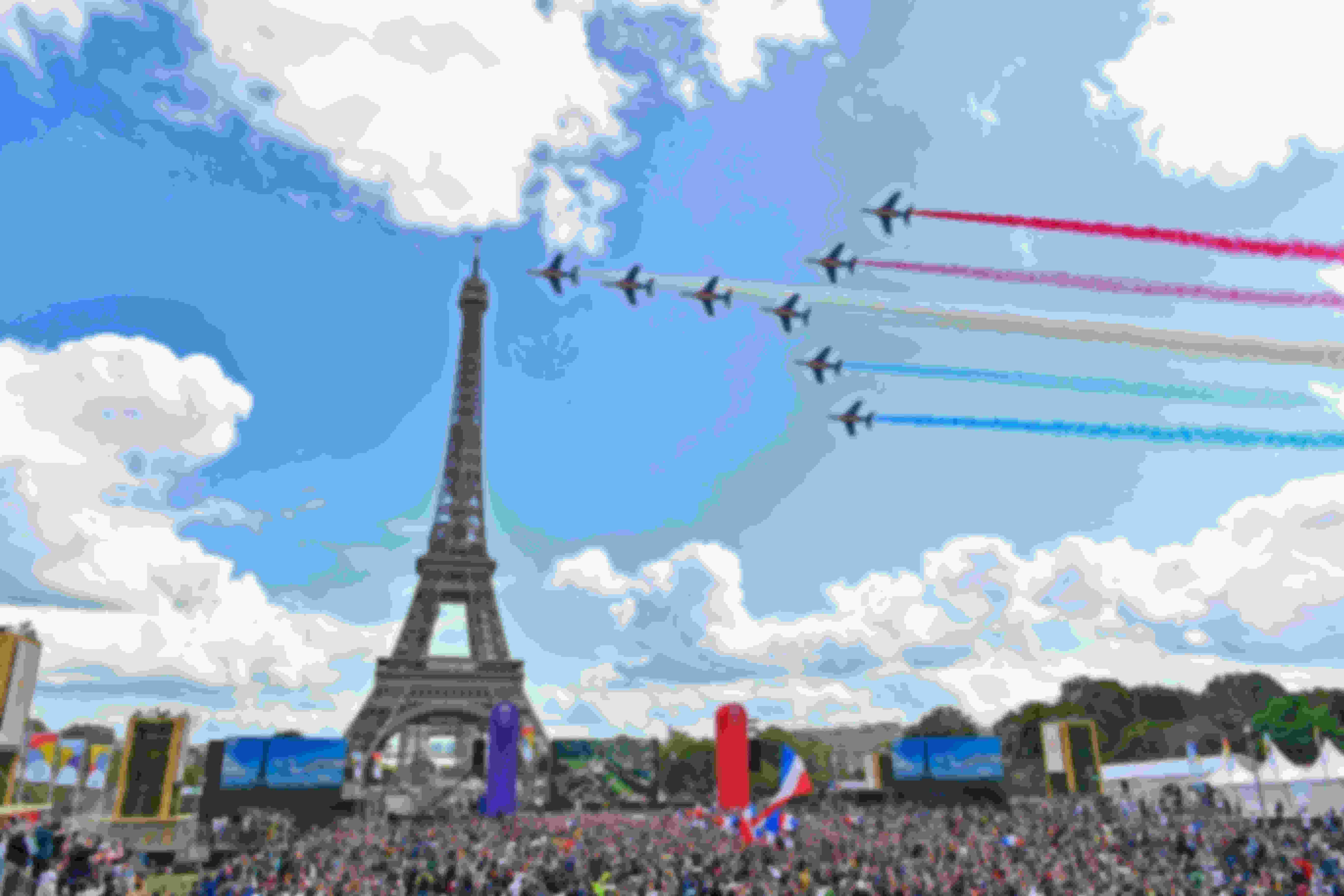 オリンピックの引き継ぎ式＝2021年8月8日、フランス・パリ