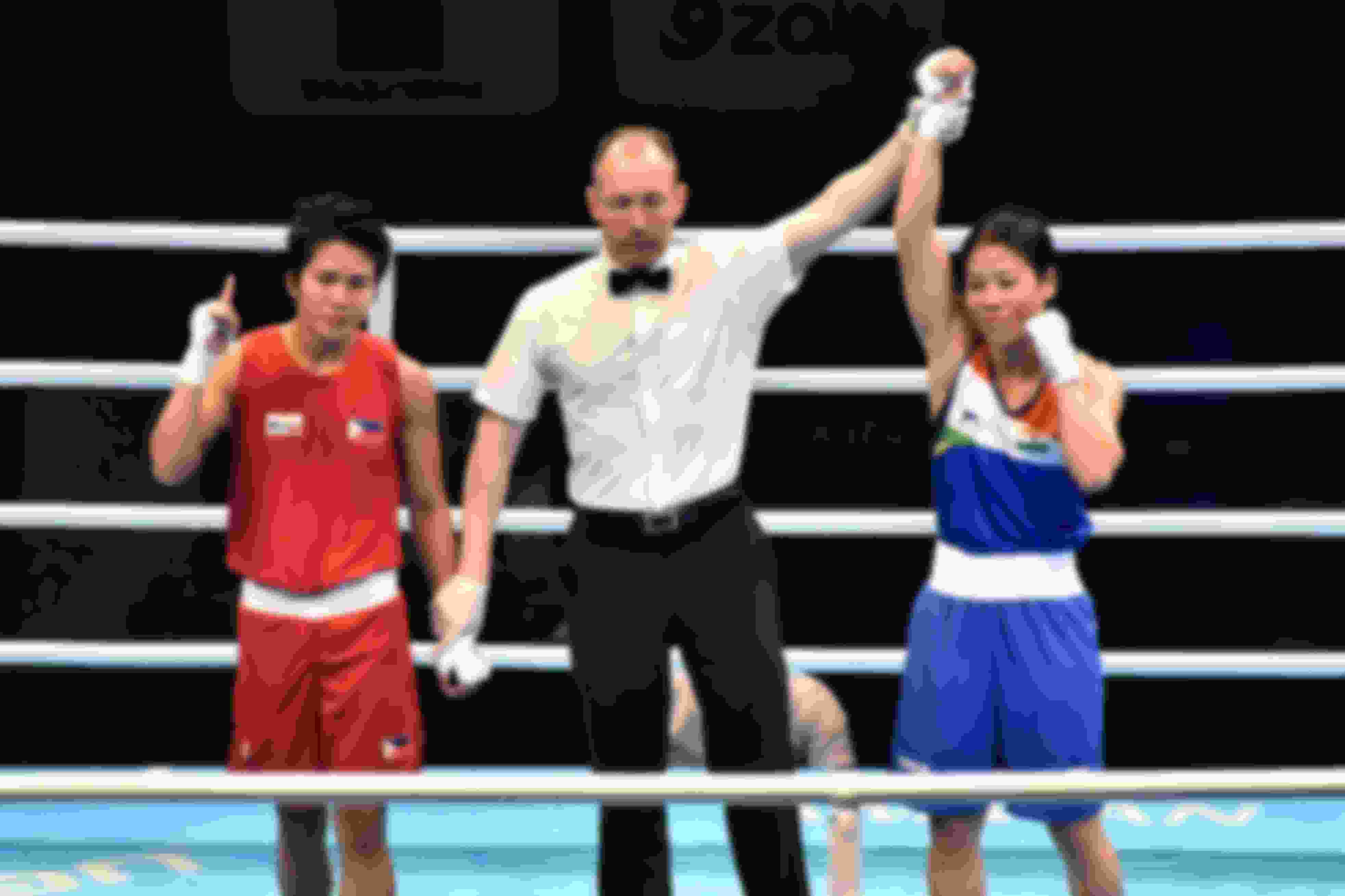 Mary Kom won her quarter-final bout at the Asian boxing Olympic qualifiers to book her berth for Tokyo 2020 Image courtesy: BFI
