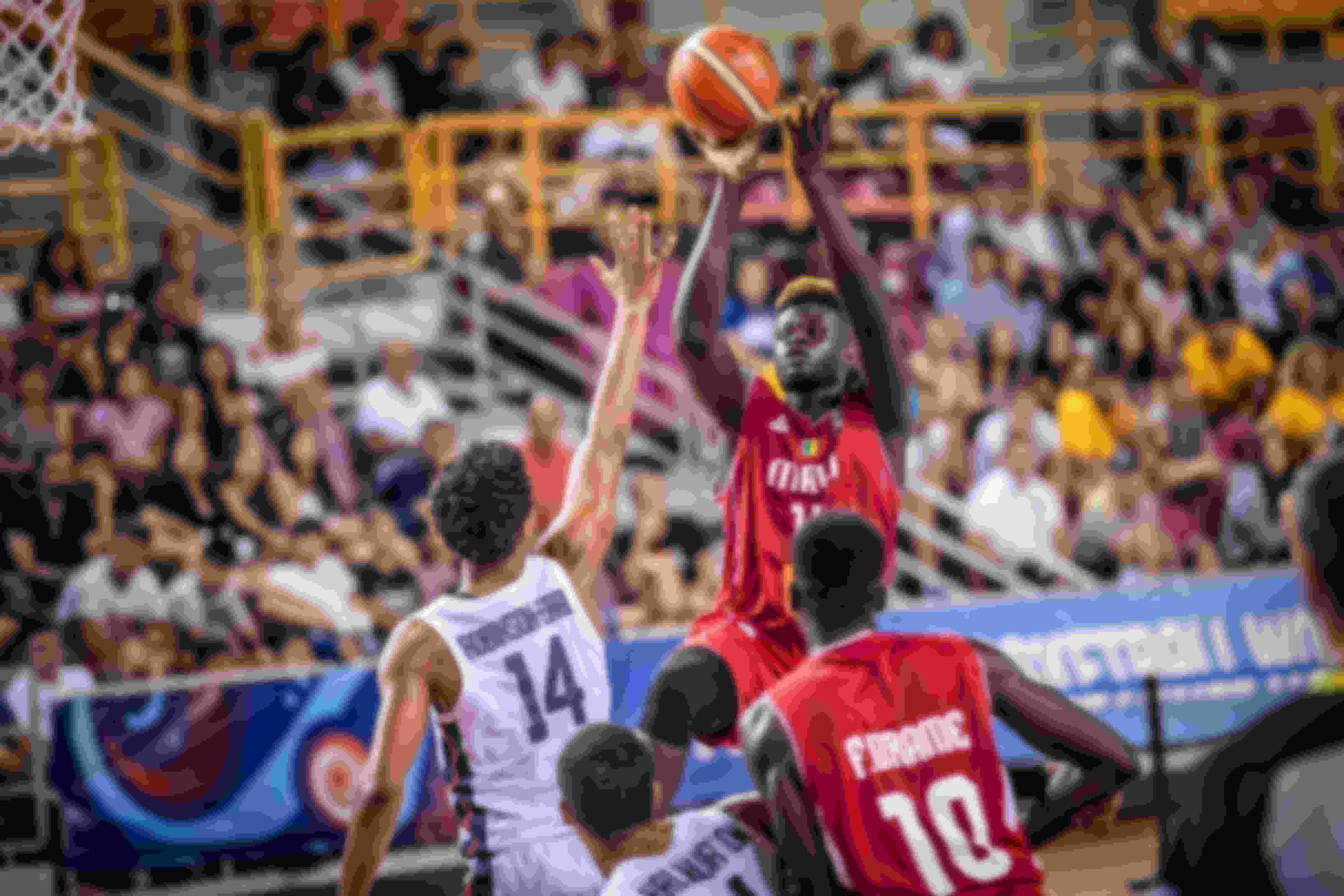 Oumar Ballo during the FIBA U19 World Cup final match against the USA.[Photo:FIBA]