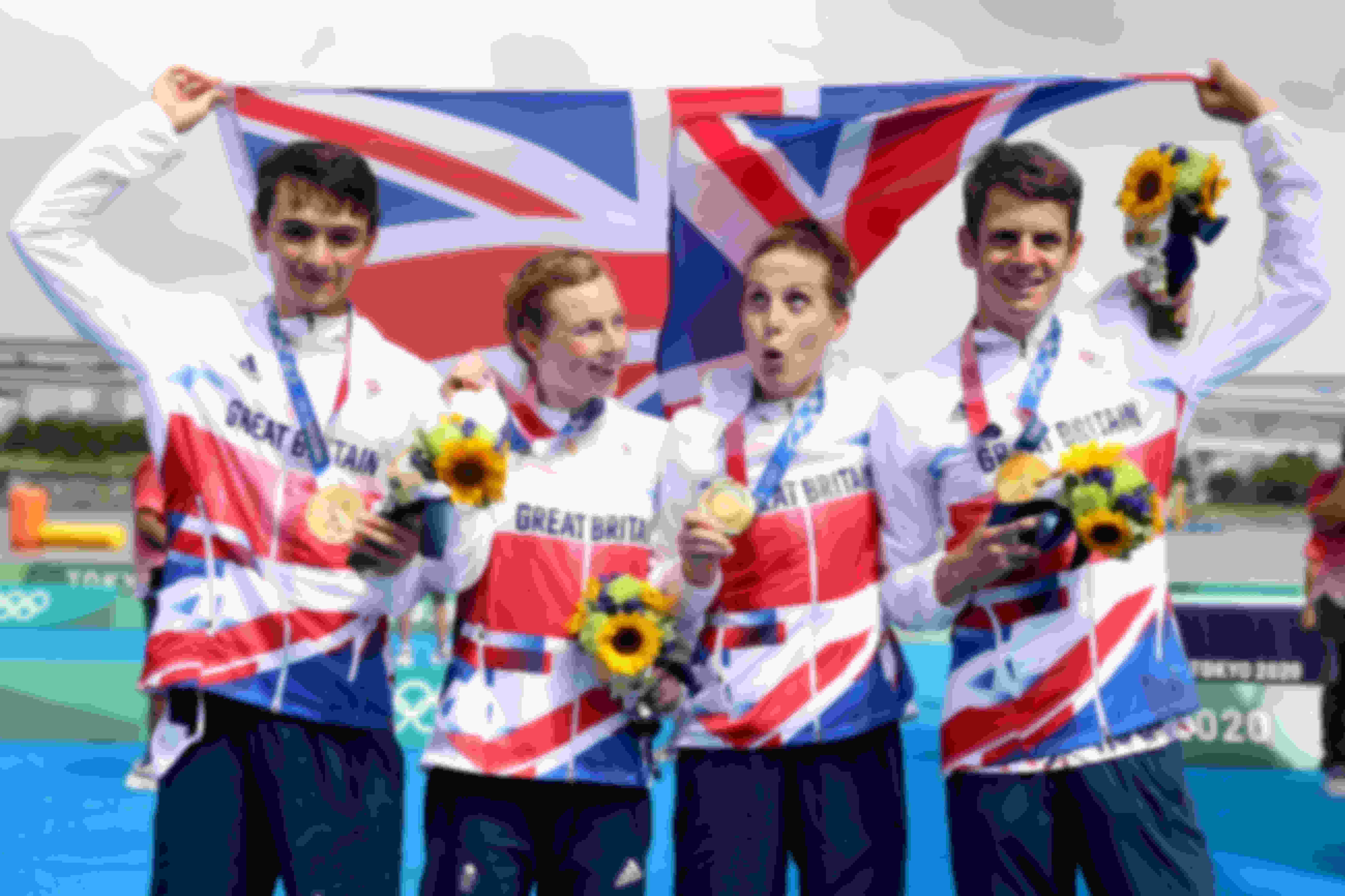 Great Britain Tokyo 2020 triathlon mixed relay champions