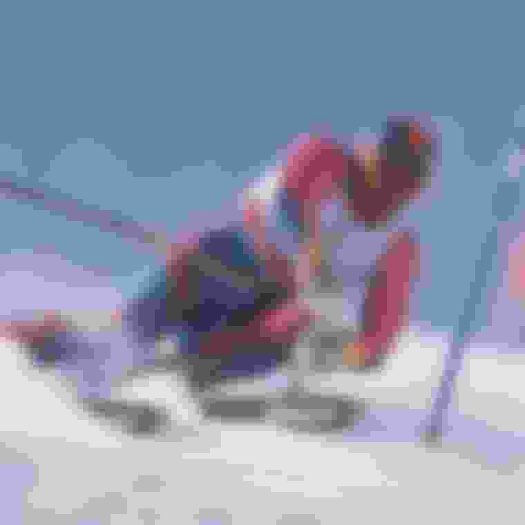 Alberto Tomba défend son titre dans le slalom géant