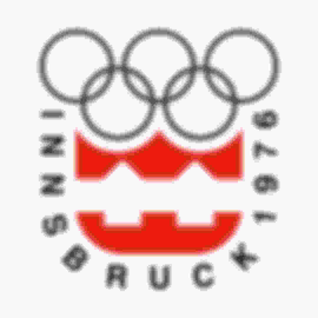 Innsbruck 1976 Olympisches Logo, Plakatdesign & Look der Spiele
