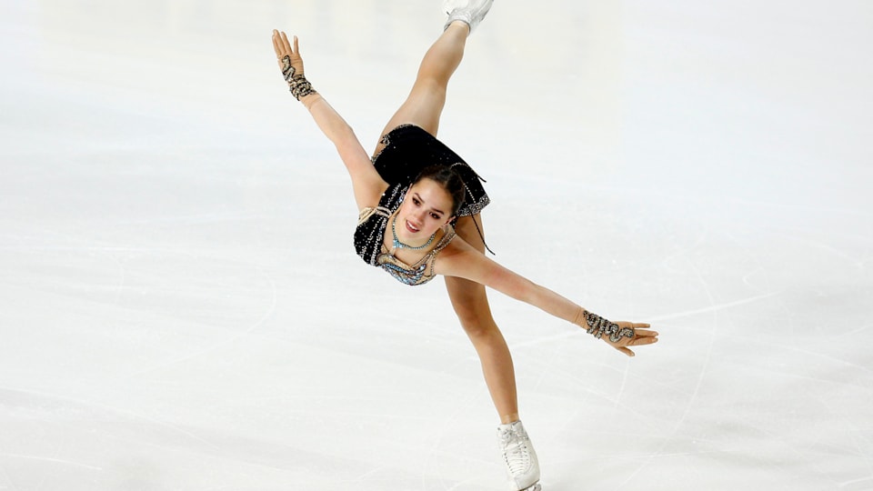 Alina Zagitova during her free skate at the 2019 Internationaux de France