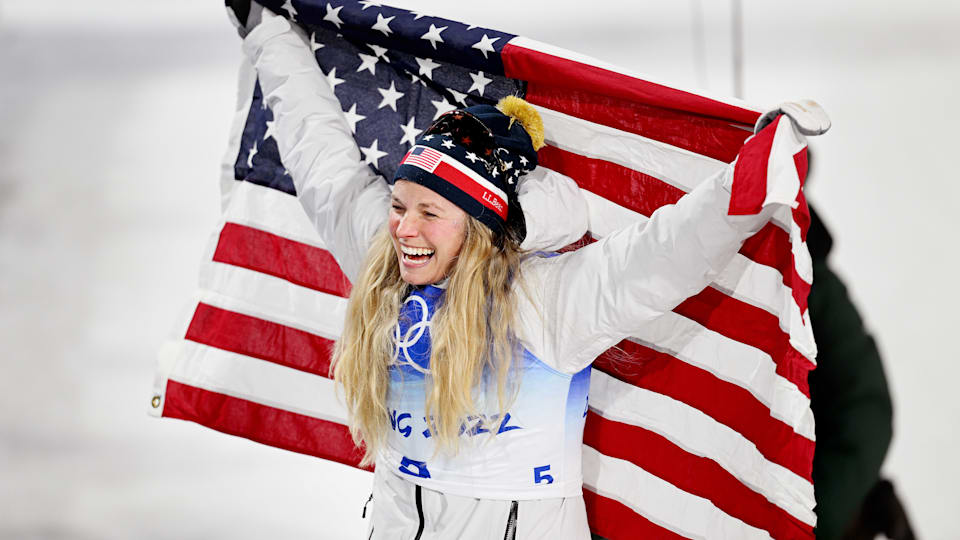 Cross-country skier Jessie Diggins 