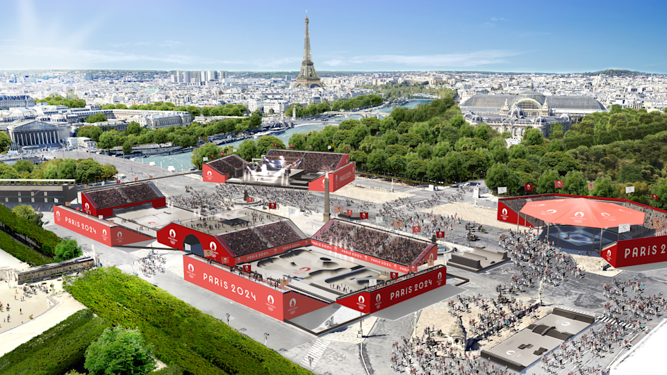 Paris 2025 reveals design for urban park venue in Place de la Concorde