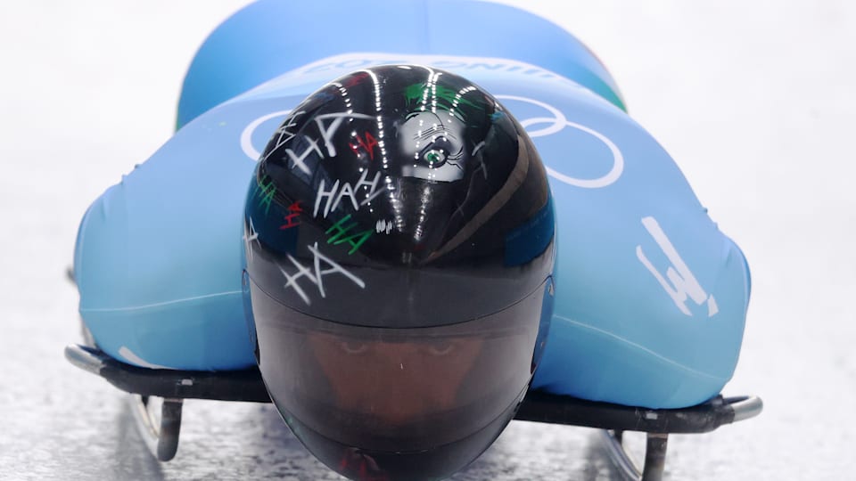 Iron Man and Joker skeleton helmets stand out at Beijing 2022