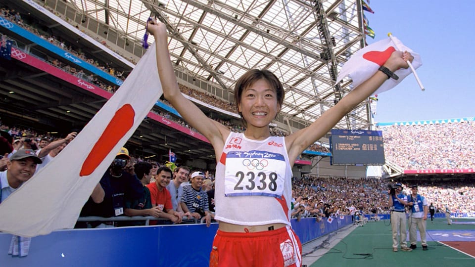 ドニー五輪で金メダルを獲得した高橋尚子は3度の日本記録更新を達成している