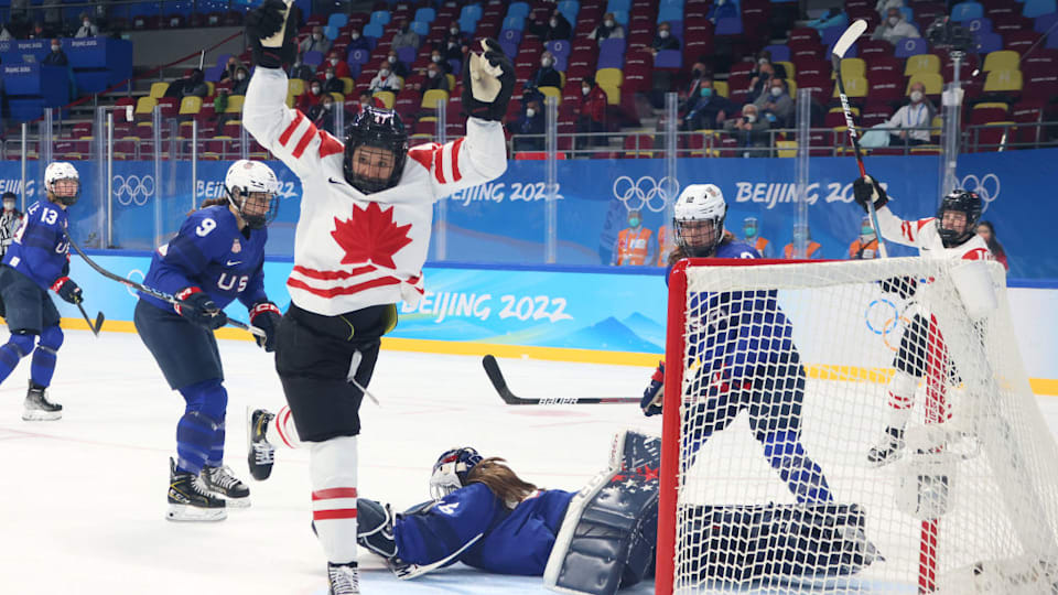 Canada defeat USA in Beijing 2022 women's ice hockey preliminary round