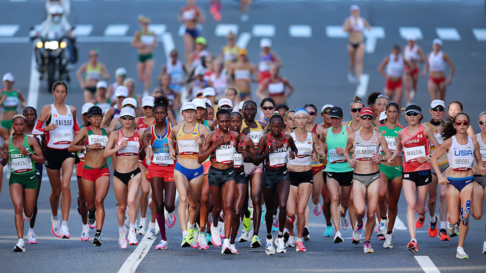 women's marathon race