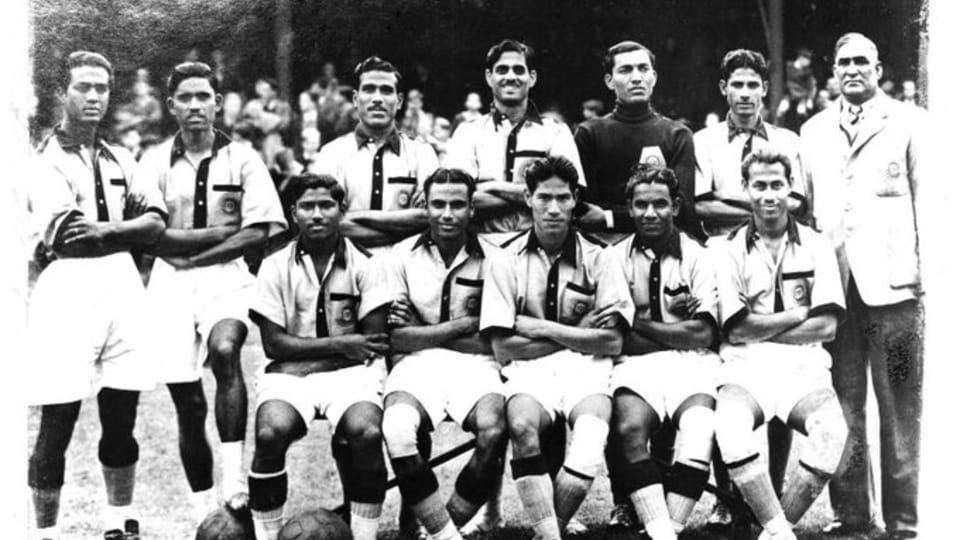 Indian national football team at the 1948 London Olympics.
