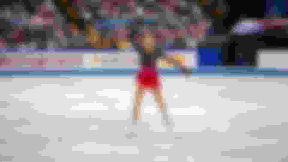 Alina Zagitova performs her gold medal free skate at the World Championships