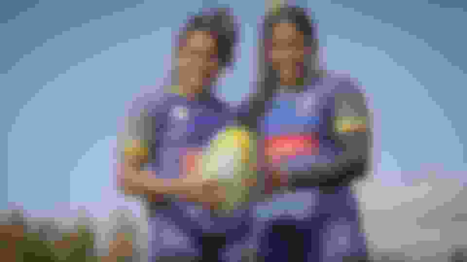 Thalia da Silva Costa and Thalita da Silva Costa, twin sisters representing Brazil's rugby sevens women's team in Tokyo 2020