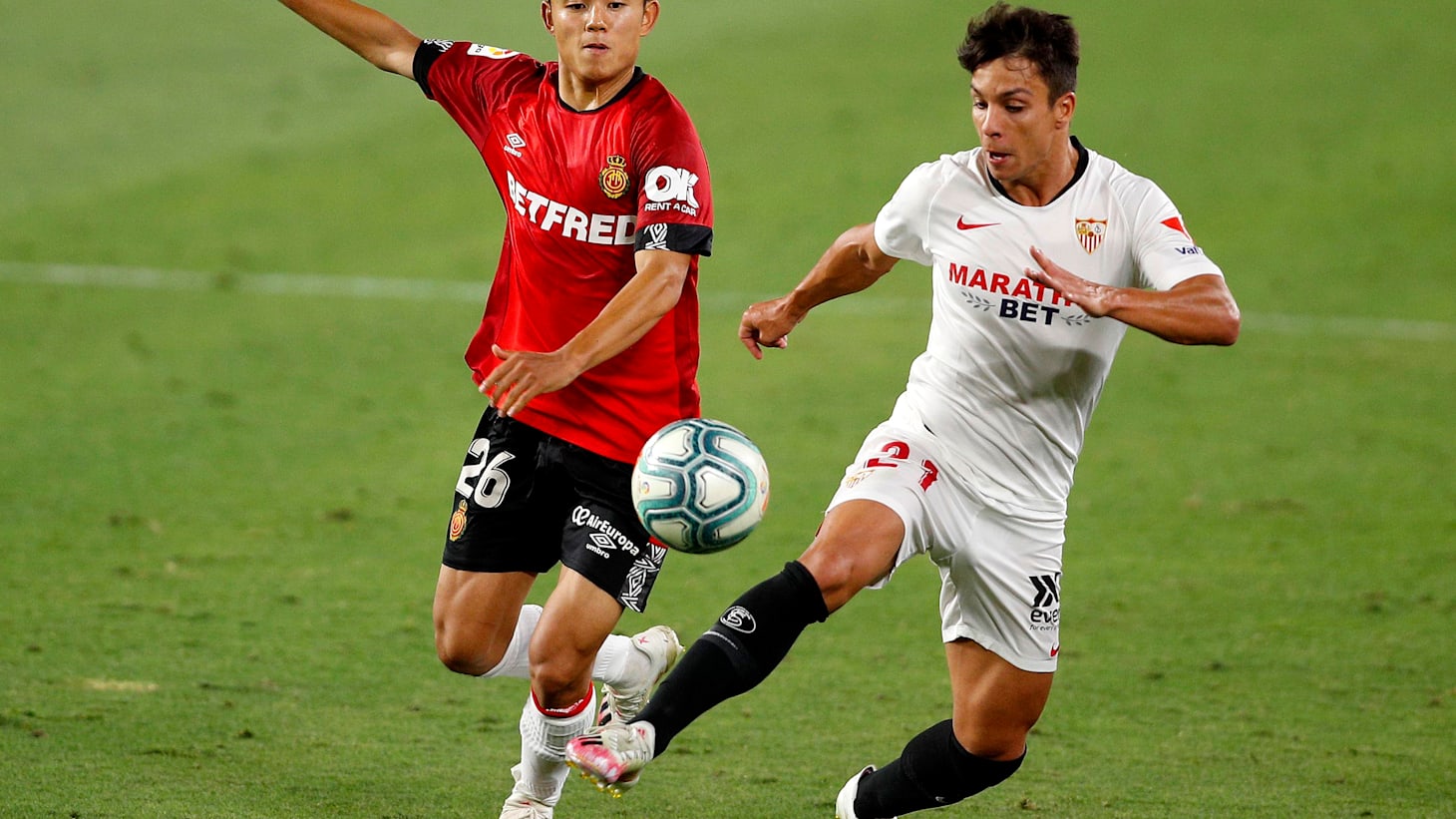 サッカー リーガ エスパニョーラ36節 久保建英が先発のマジョルカはセビージャに完封負け 乾貴士はフル出場で勝利に貢献