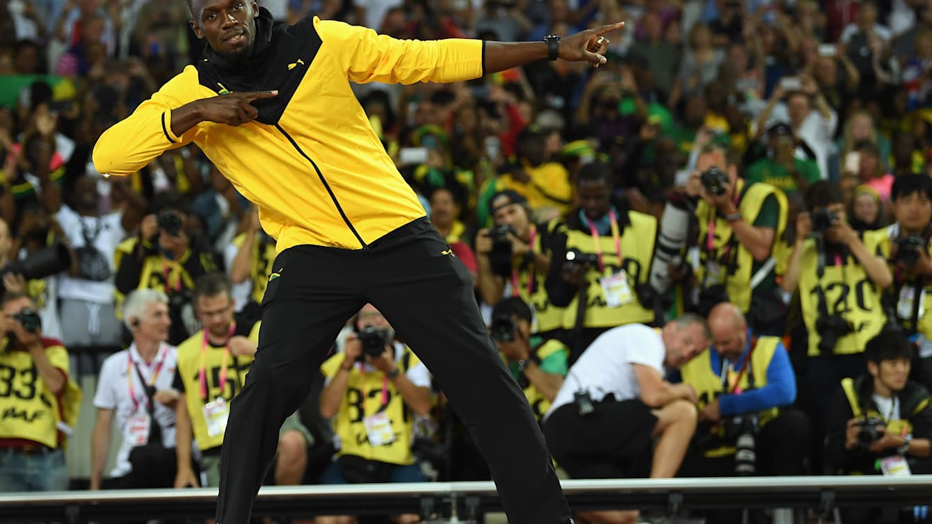 ウサイン ボルト氏 お馴染みライトニング ポーズを26人で敢行し ギネス新記録達成