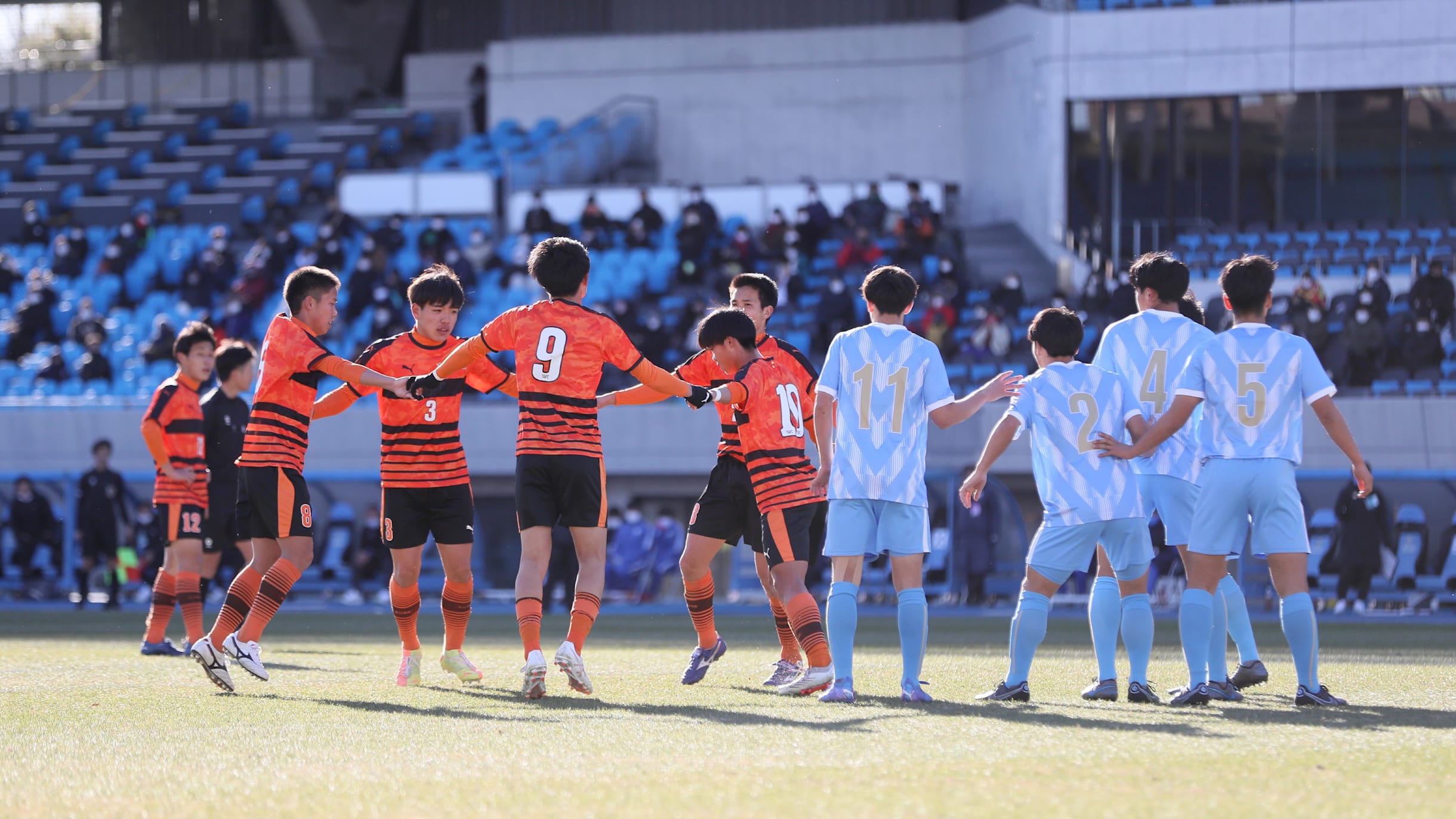 保証 全国高校サッカー選手権準決勝 対戦カードマフラータオル 東山対