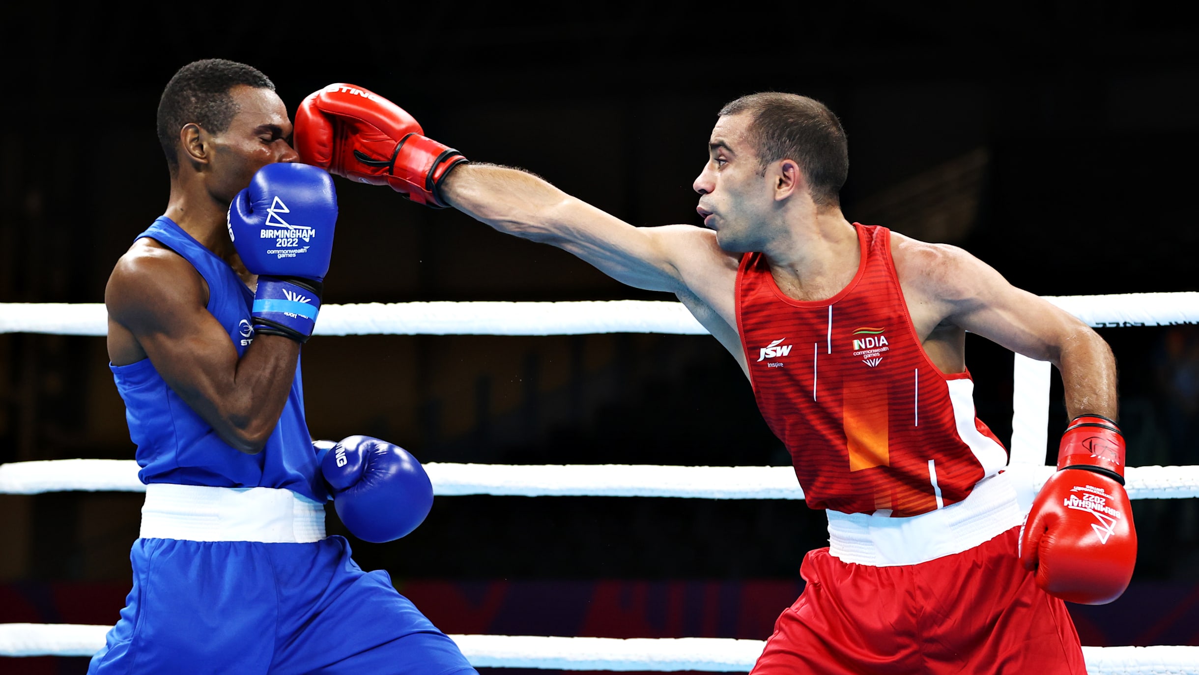 Amit Panghal in boxing quarter-finals at Commonwealth Games 2022