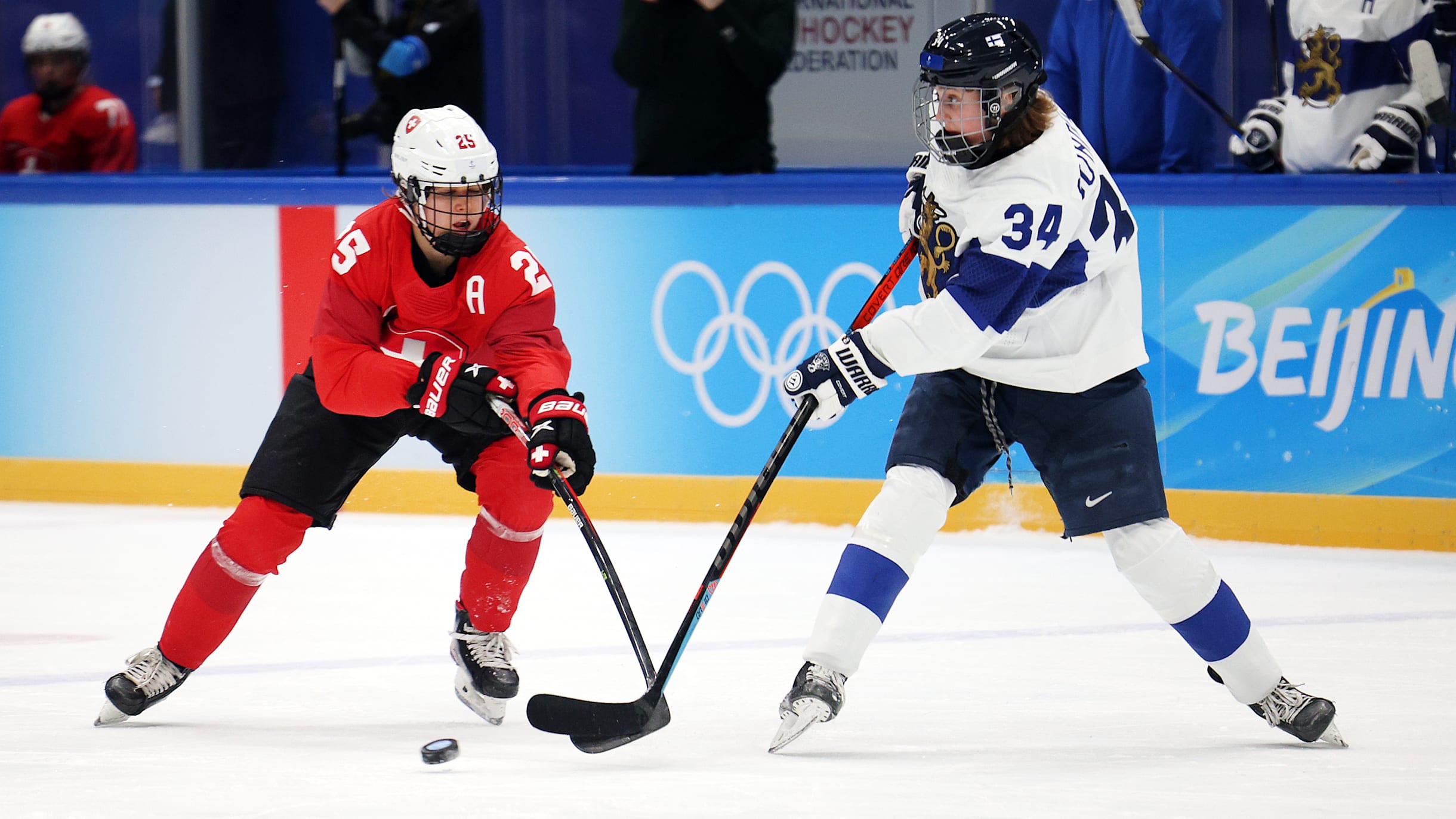 Switzerland looking to upset bronze bombers Finland in women's ice hockey  third-place playoff