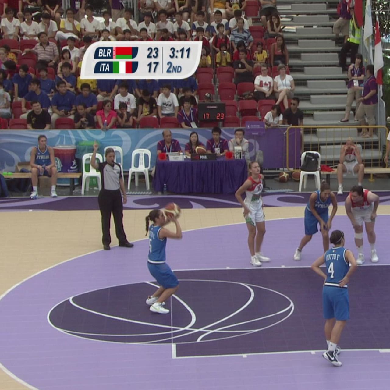 BLR v ITA - Women's Basketball | 2010 YOG Singapore