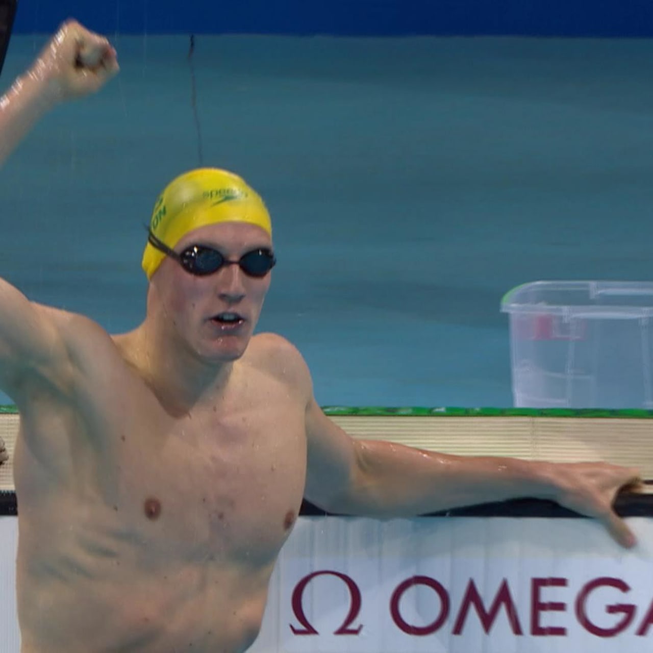オーストラリアのマック ホートンが男子400m自由形で金