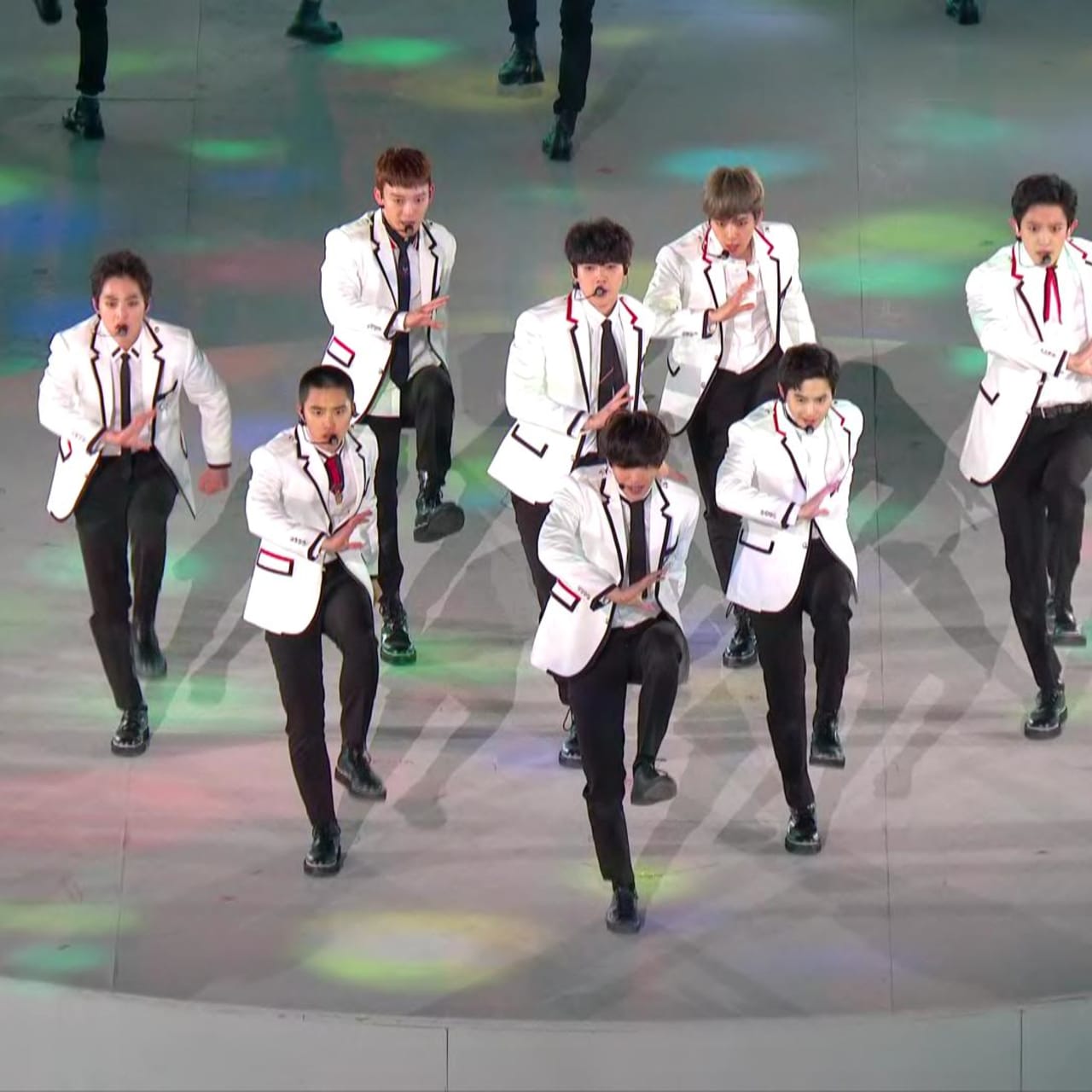 EXO performs at closing ceremony