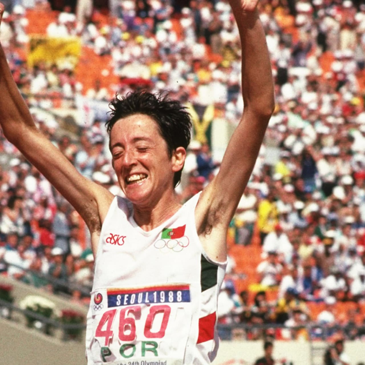 Rosa Mota Wins Women S Marathon Seoul 1988