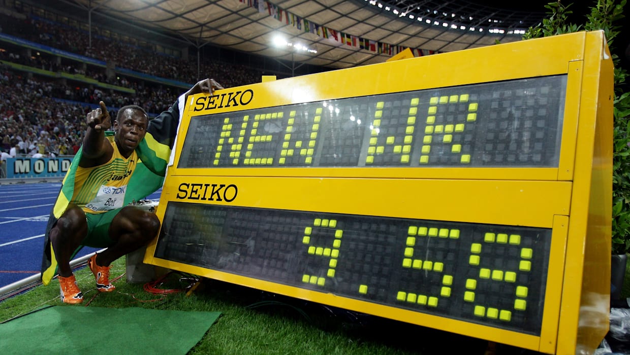  Der jamaikanische Sprinter Usain Bolt gilt als der schnellste Mann der Welt.