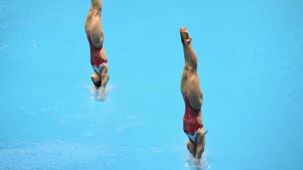 世界水泳 韓国大会4日目 女子シンクロ3m飛込 榎本 宮本組は予選敗退