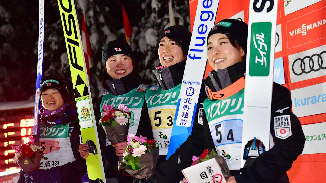 スキージャンプw杯 女子団体第1戦で日本は地の利を生かせず3位 ドイツが団体戦を制す