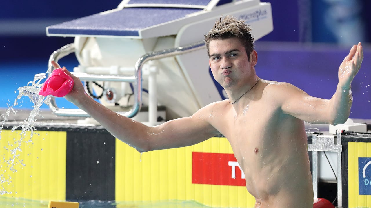 kolesnikov wins men s 100m free final at budapest 2021 european championships