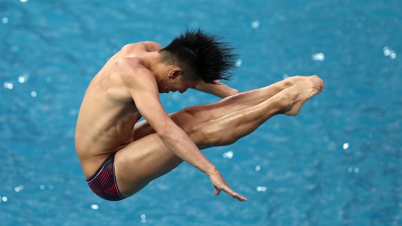 13歳 玉井陸斗が男子10m高飛込で優勝 飛び込み 日本選手権3日目