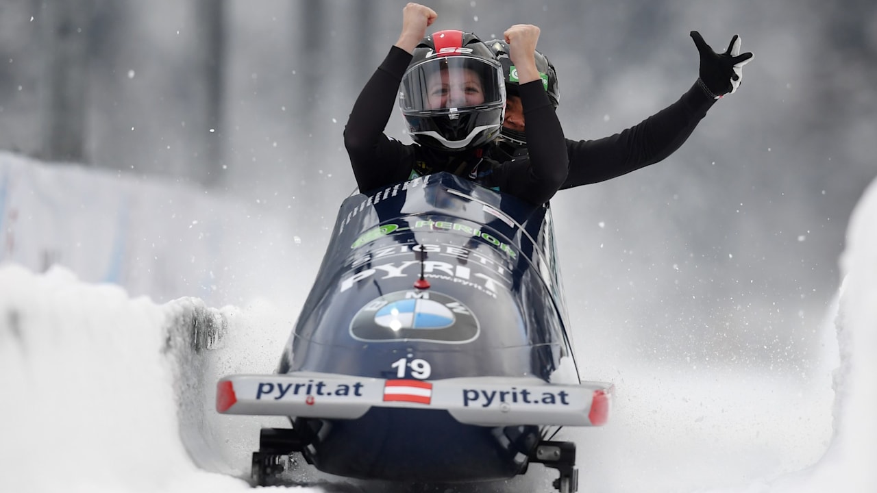 Bobsled TwoWoman 1st Run World Cup Innsbruck