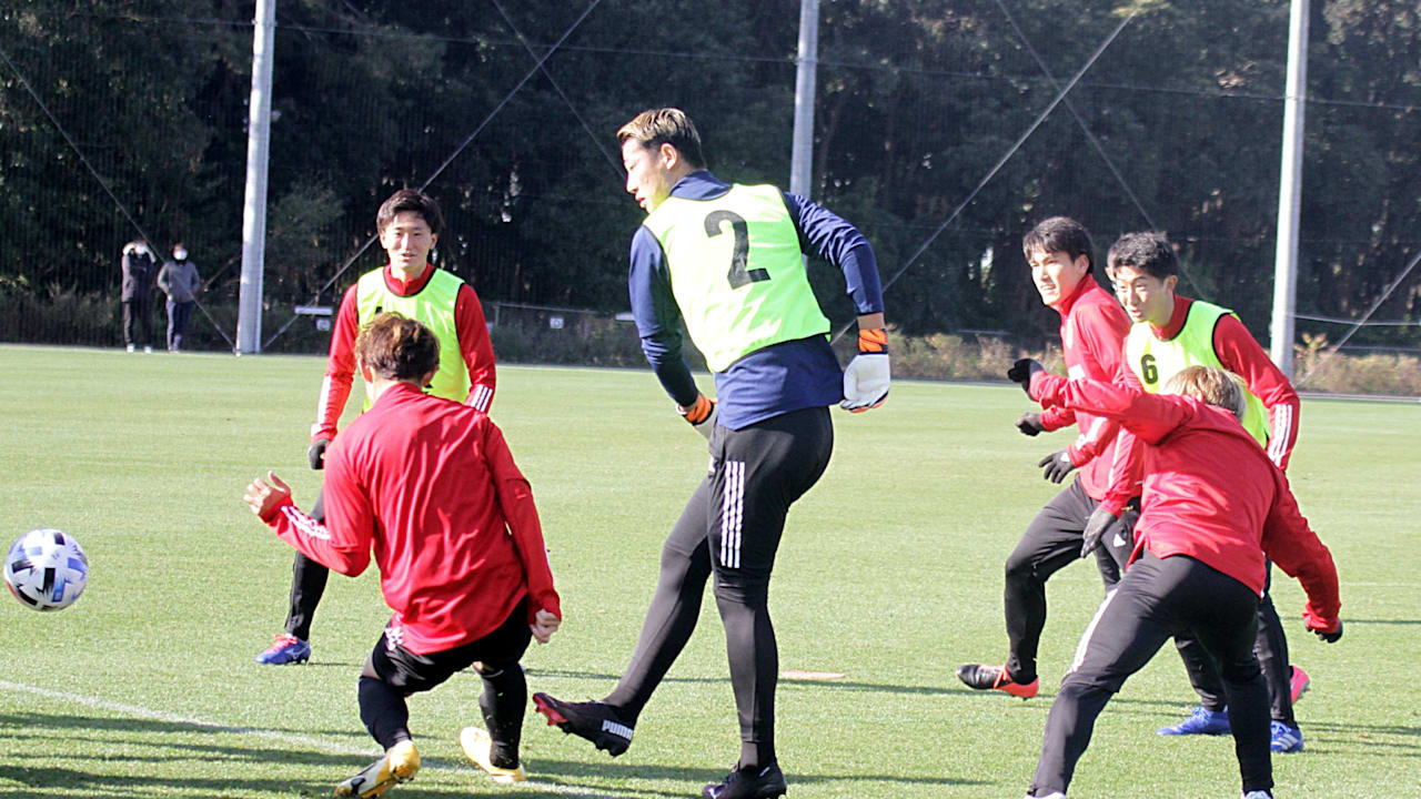 サッカーu 23日本男子代表合宿 ゲーム形式の本格的なトレーニング実施 森保監督 自分を出して