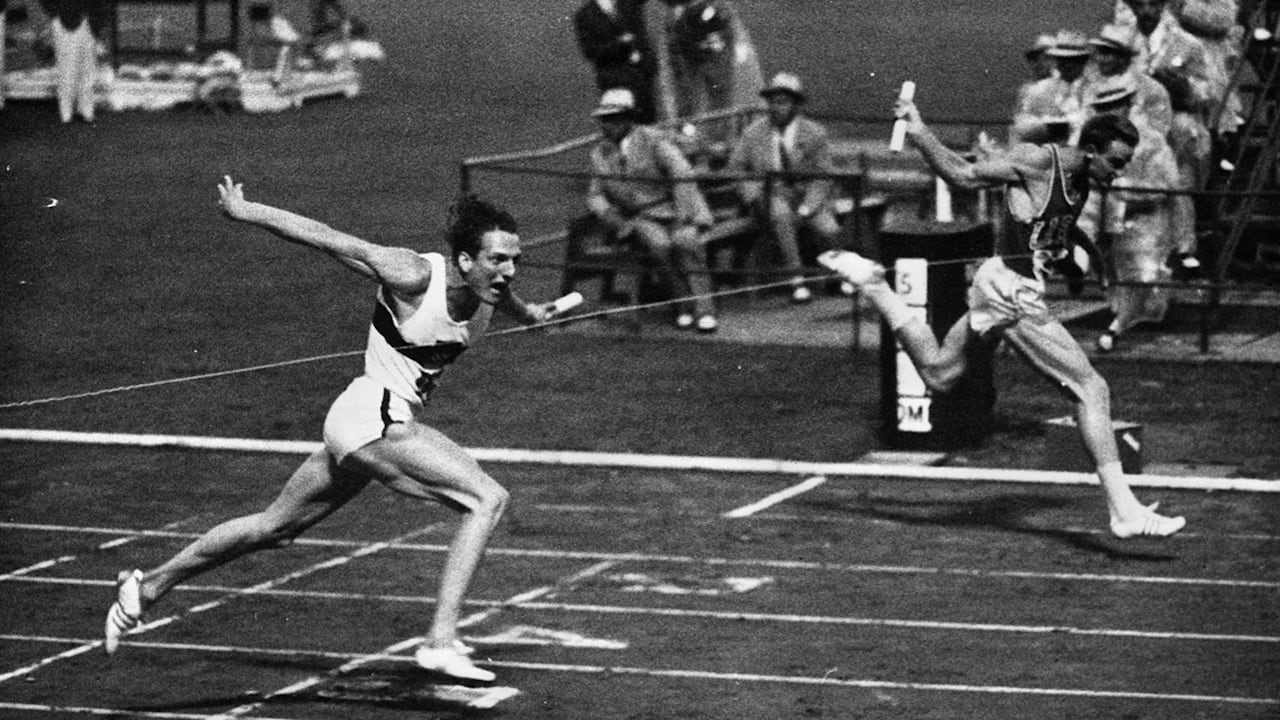 ドイツが1960年の4x100mリレーでアメリカ失格により金