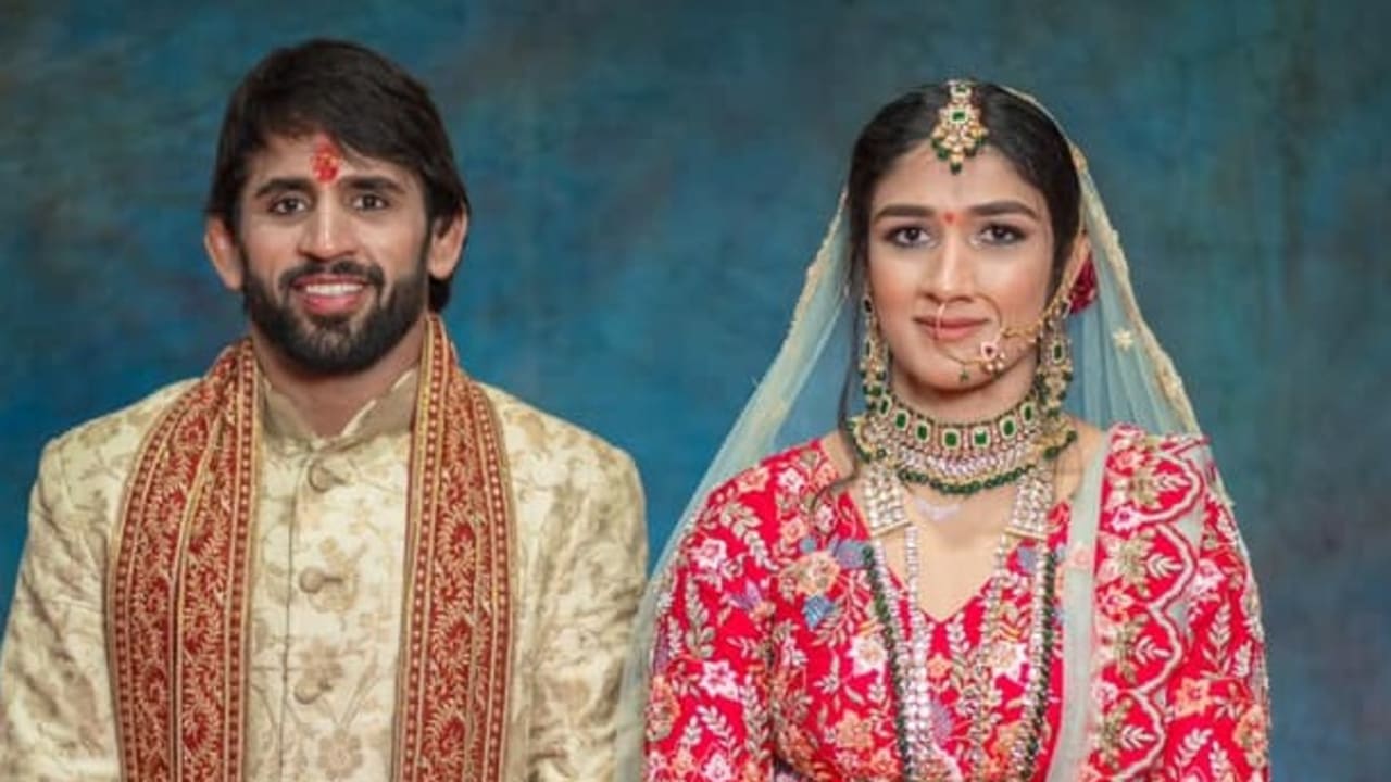 Bajrang Punia Marries Fellow Wrestler Sangeeta Phogat