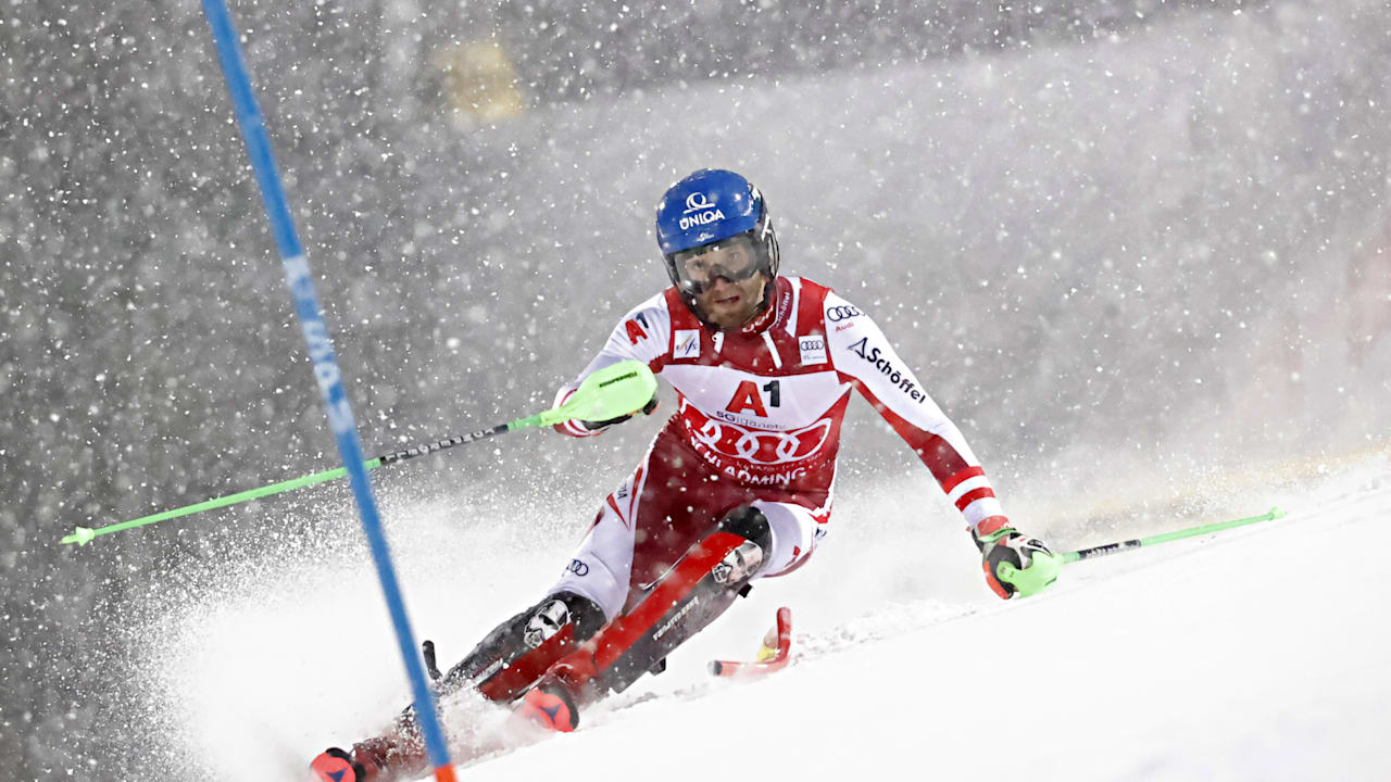 Marco Schwarz Take Men S Slalom Crown At Schladming World Cup Event