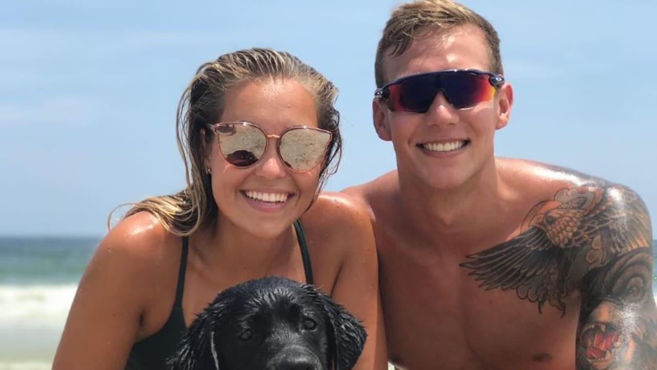 Even Caeleb Dressel S Dog Jane Swims Better Than Most Of Us