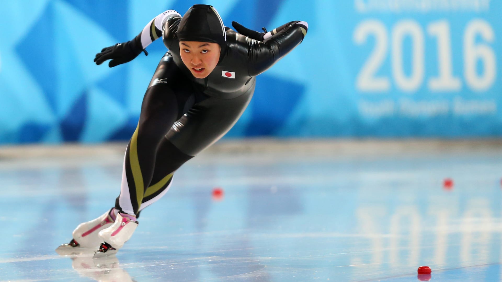 The Frozen Lake Of St Moritz Hosting Speed Skating At Lausanne