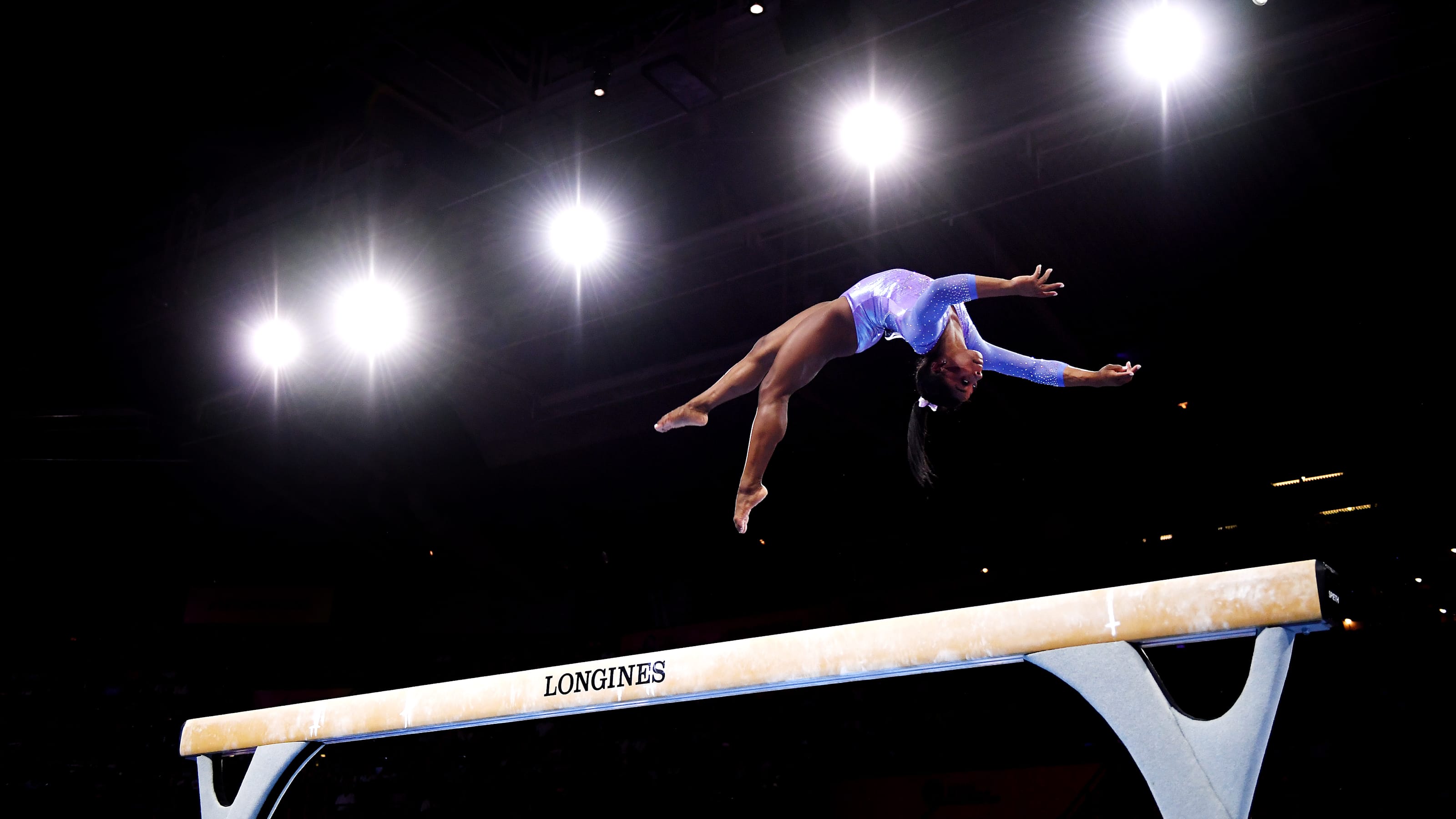 Simone Biles gives fans first look at new balance beam dismount