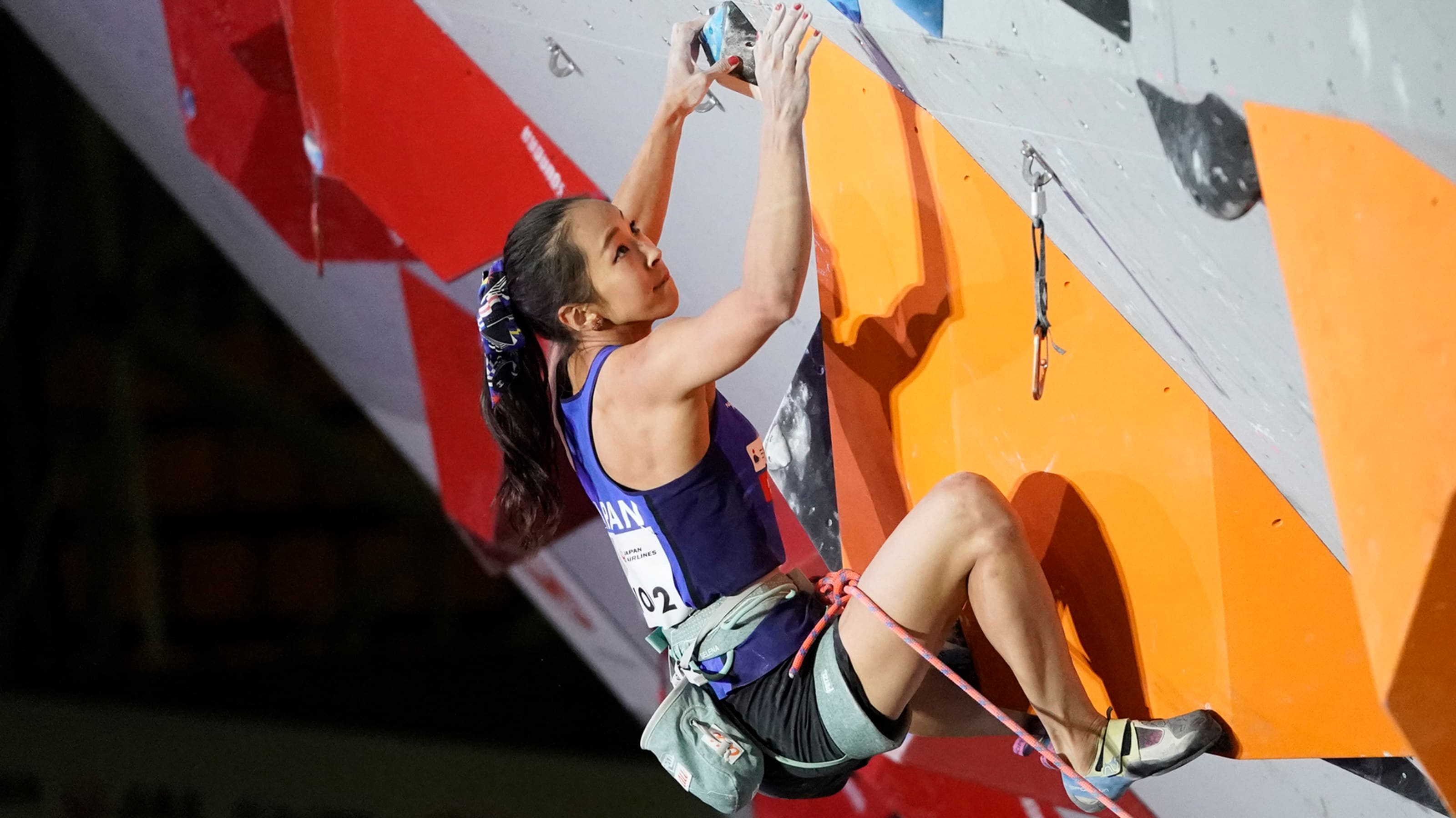 女子複合決勝 リード終え 野口で総合2位で五輪代表に内定 スポーツクライミング世界選手権