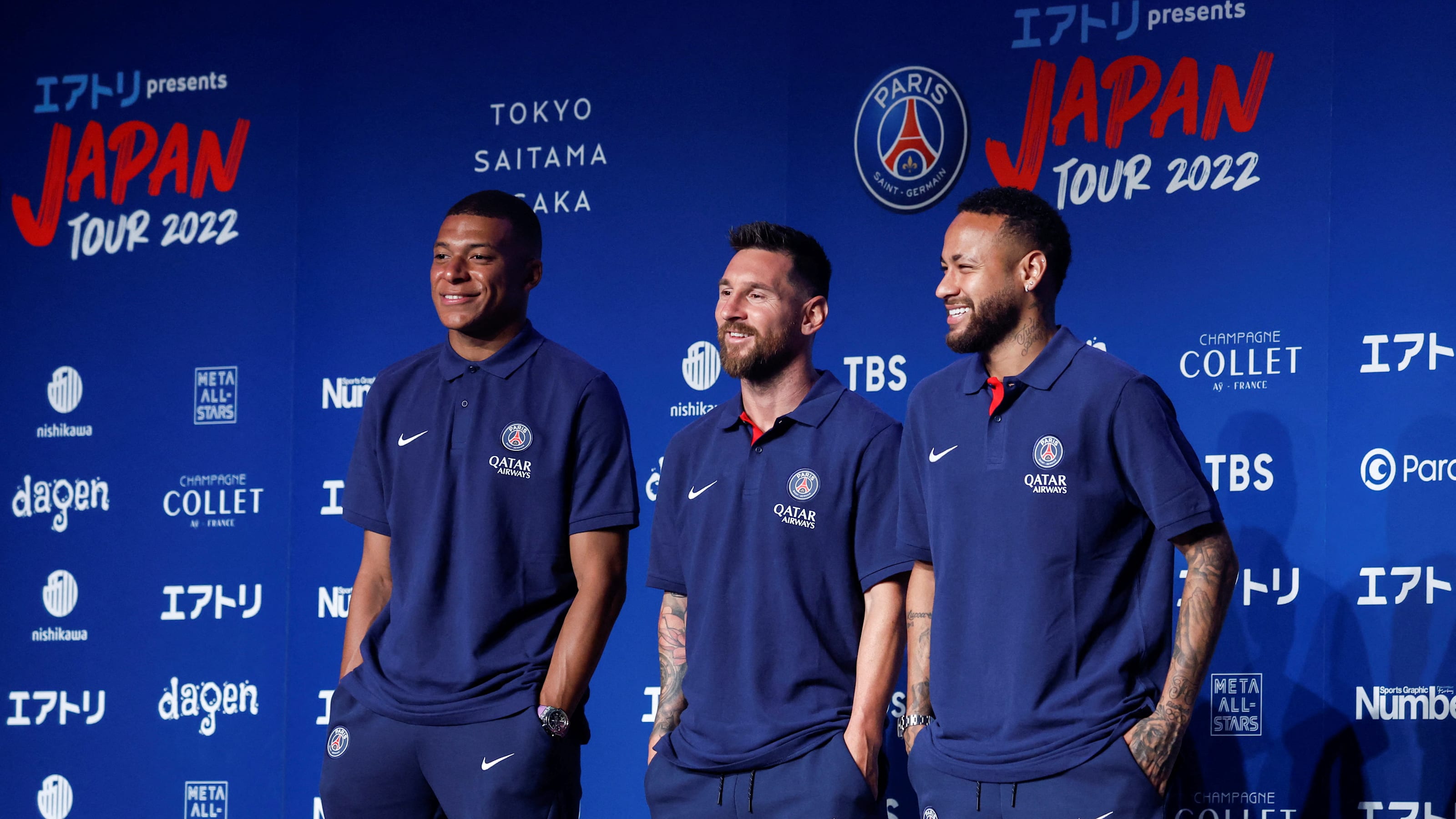 Kylian Mbappe Lionel Messi Neymar And Psg Take Japan By Storm On Day 1 Of Preseason Tour