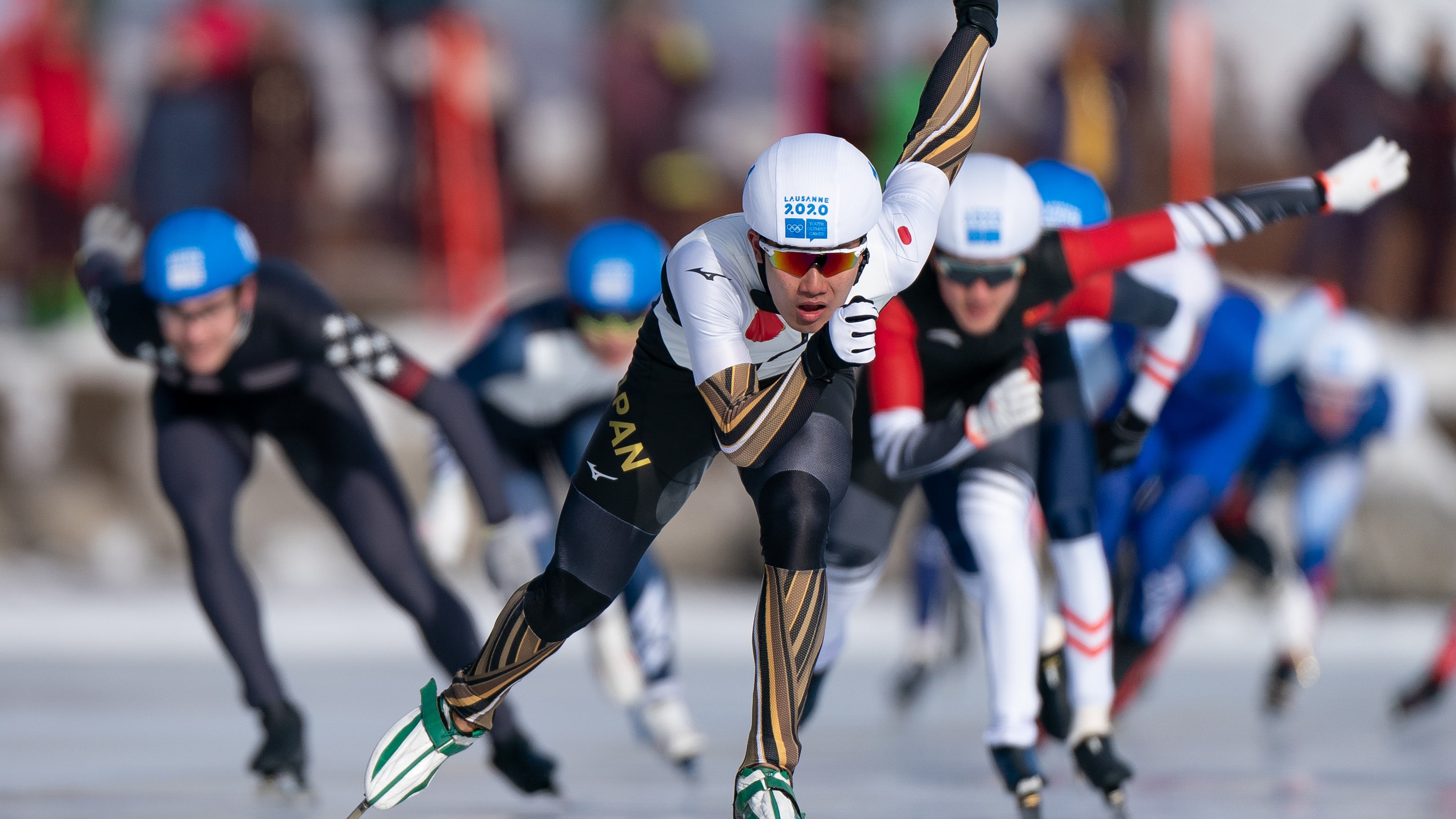 冬季ユース五輪 スピードスケート マススタート男子 蟻戸一永が金メダルで2冠達成